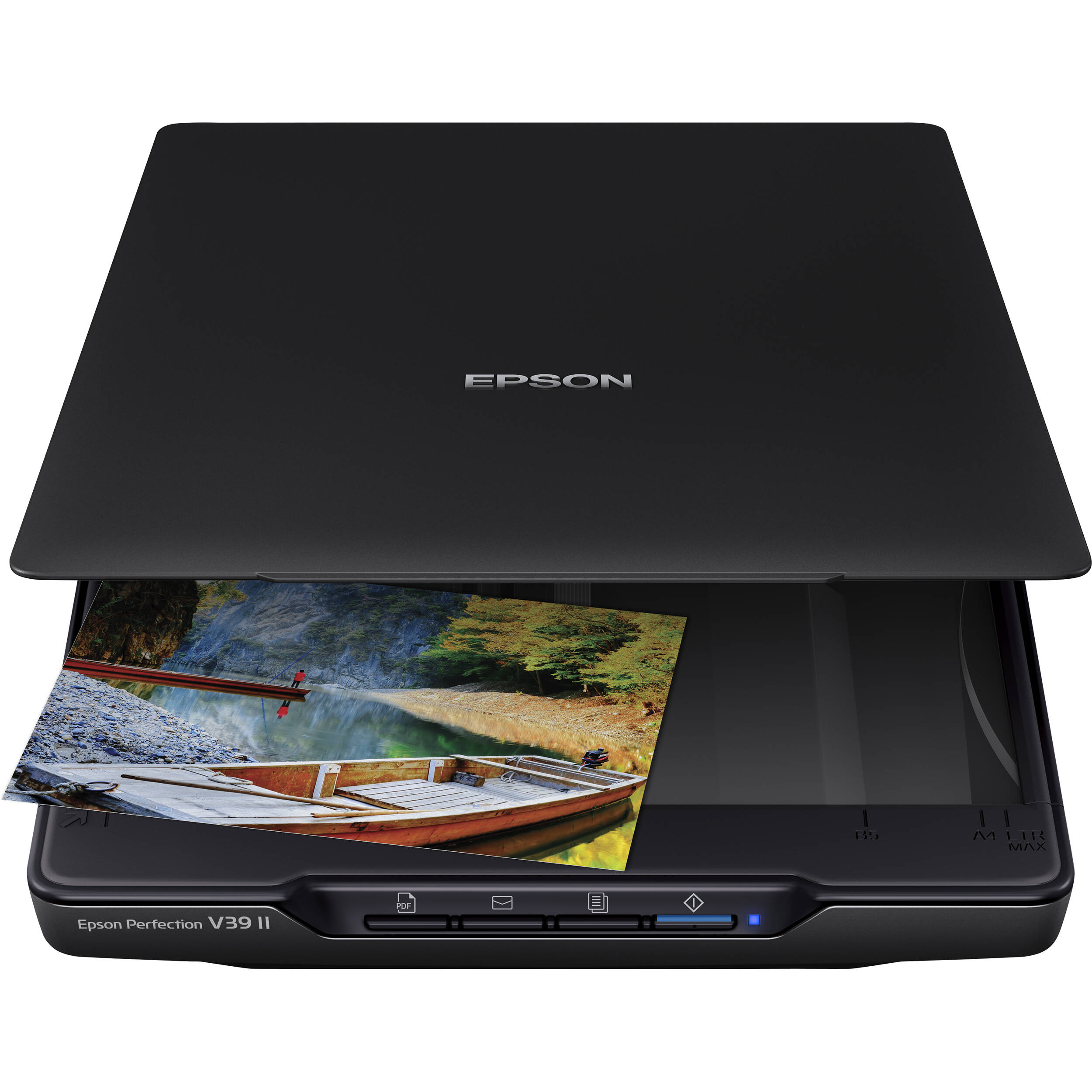 Epson Perfection V39 II flatbed scanner with compact desktop design — view 2