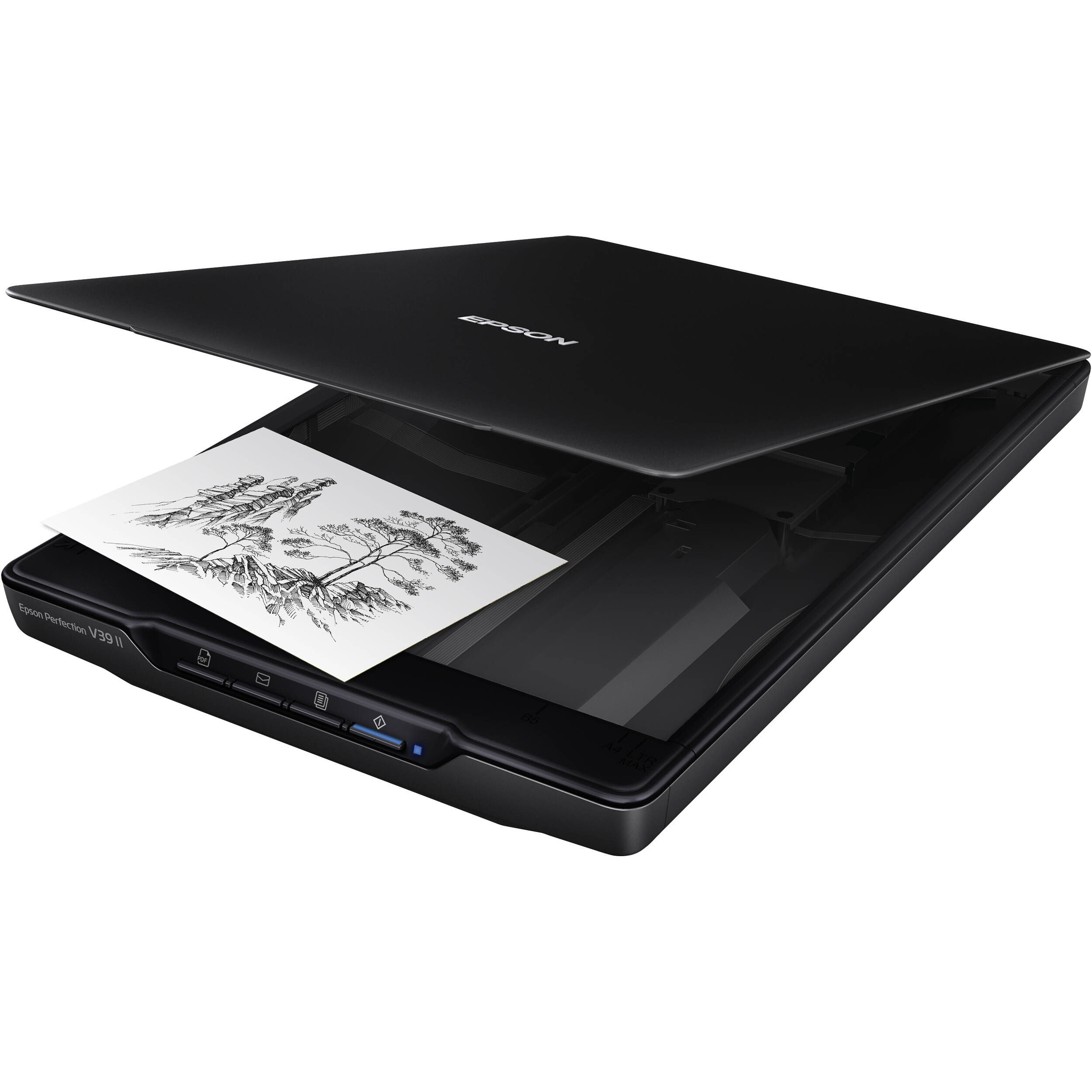 Epson Perfection V39 II flatbed scanner with compact desktop design — view 3