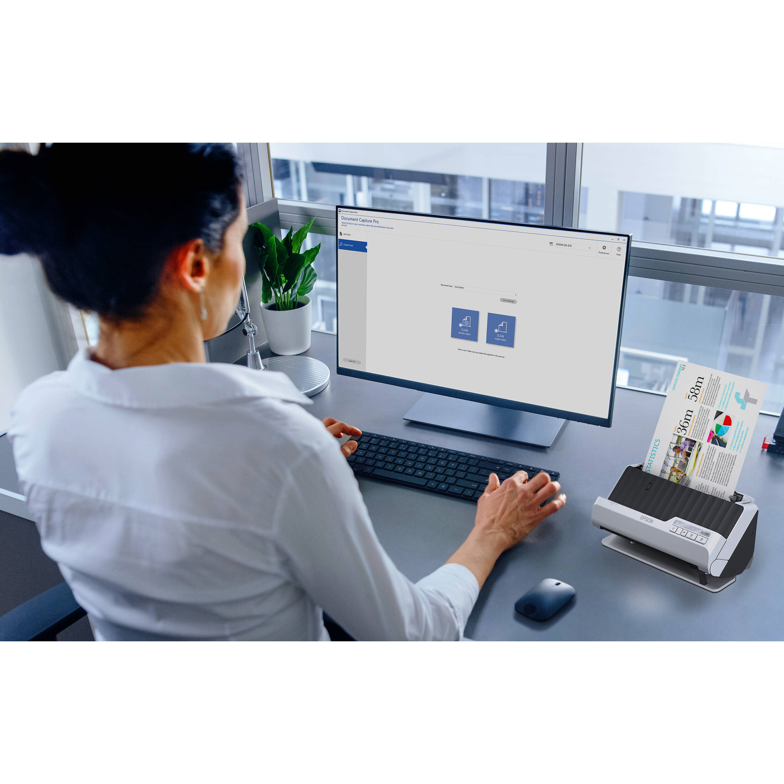 Epson DSC490 compact desktop document scanner with 50-sheet ADF and duplex scanning — view 13