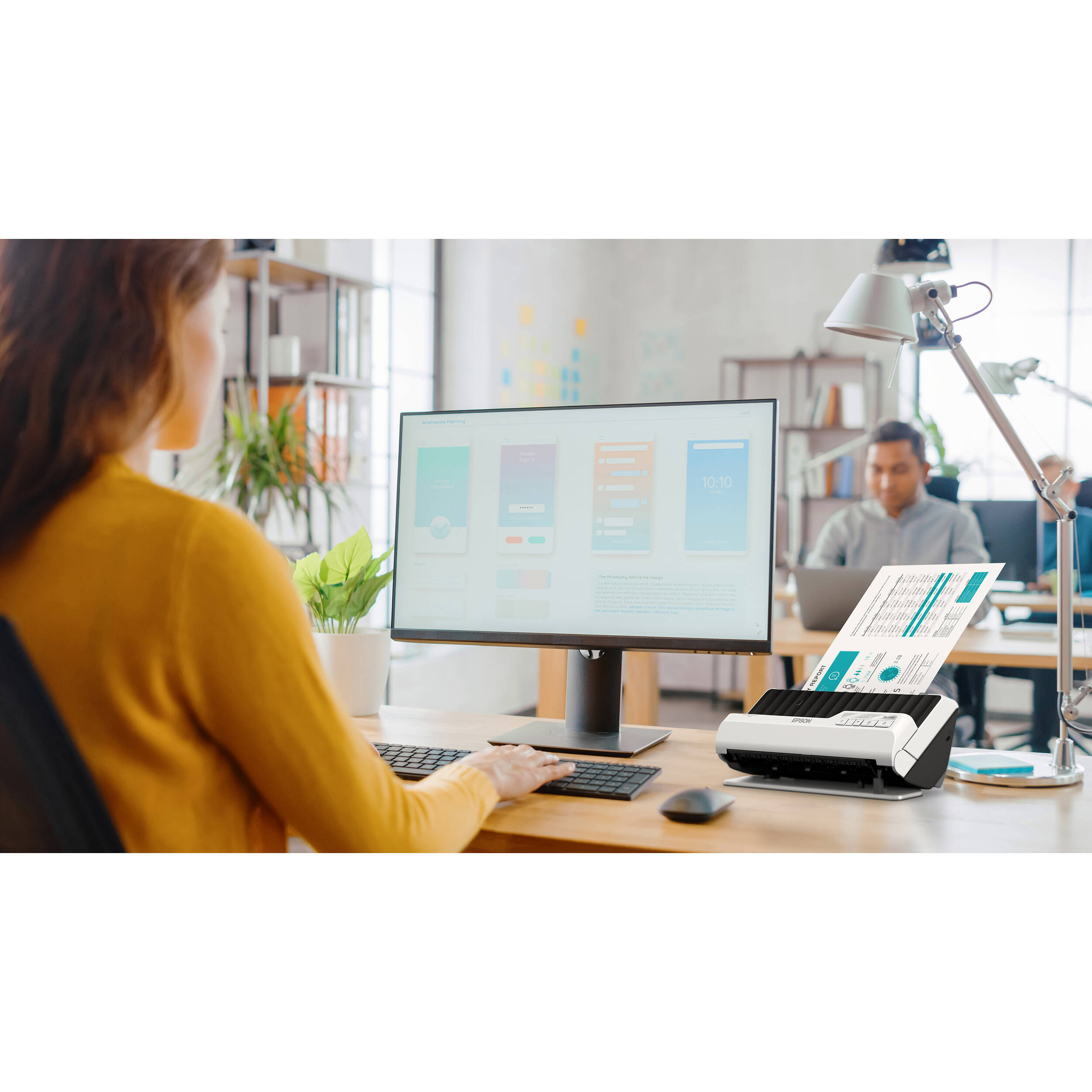 Epson DSC490 compact desktop document scanner with 50-sheet ADF and duplex scanning — view 14