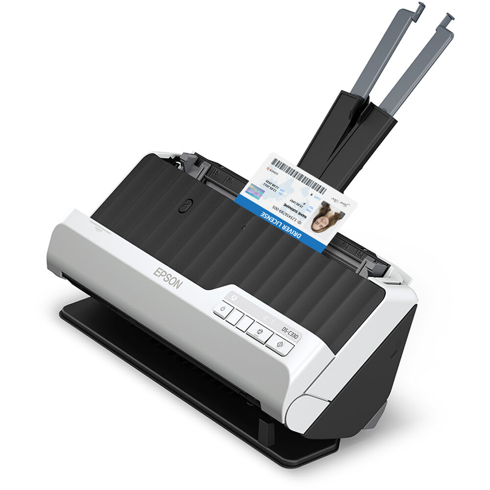 Epson DS-330 compact desktop document scanner with 20-sheet ADF — view 5