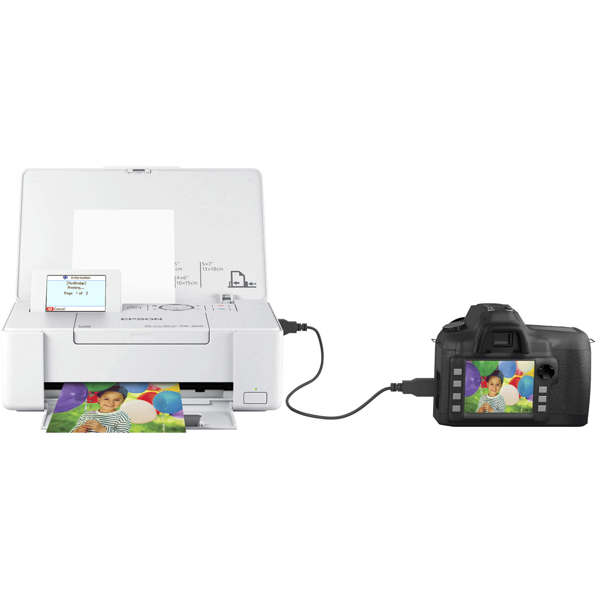 EPSON - OPEN PRINTERS AND INK EPSON PICTUREMATE PM-400 COMPACT PHOTO PRINTER — view 12