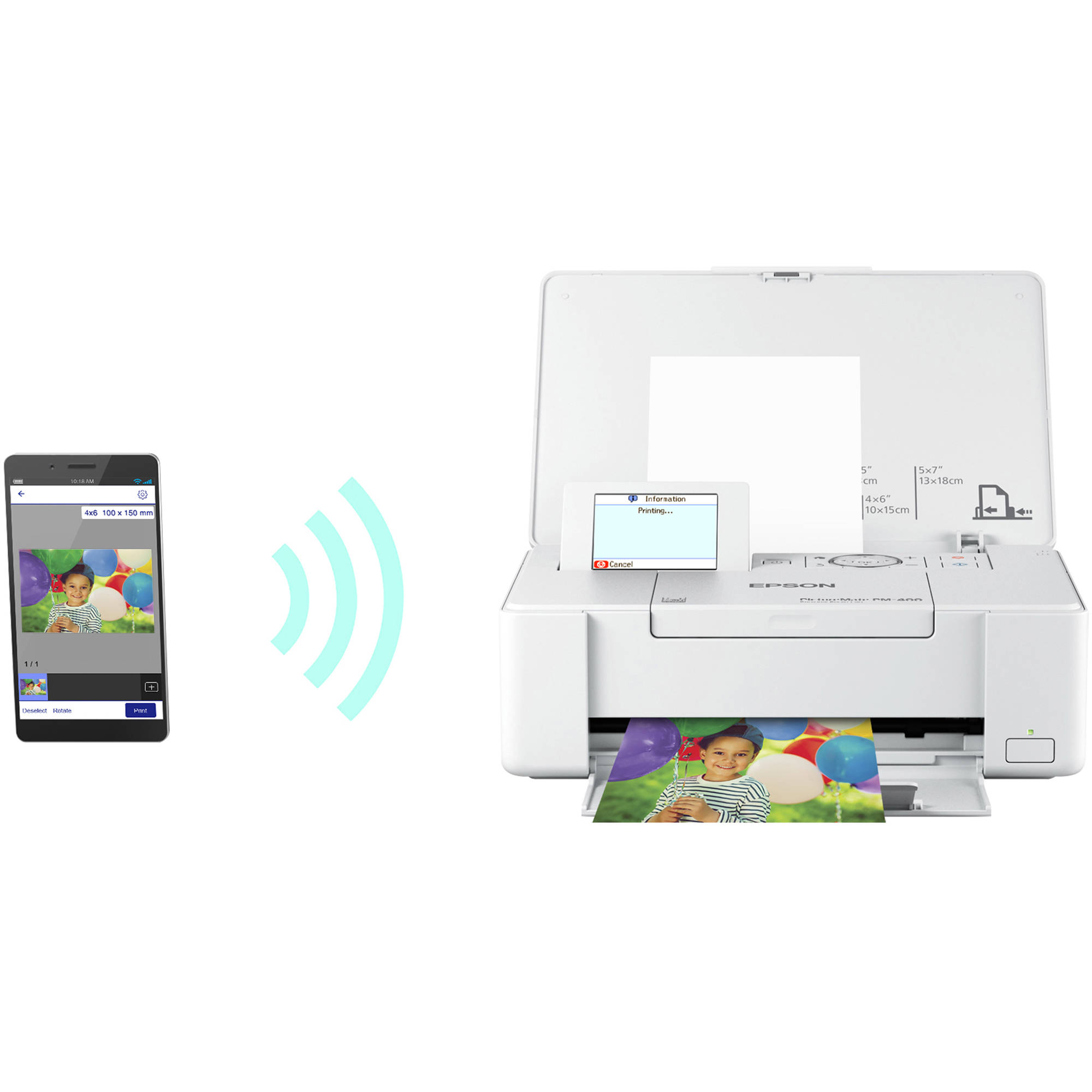 EPSON - OPEN PRINTERS AND INK EPSON PICTUREMATE PM-400 COMPACT PHOTO PRINTER — view 15