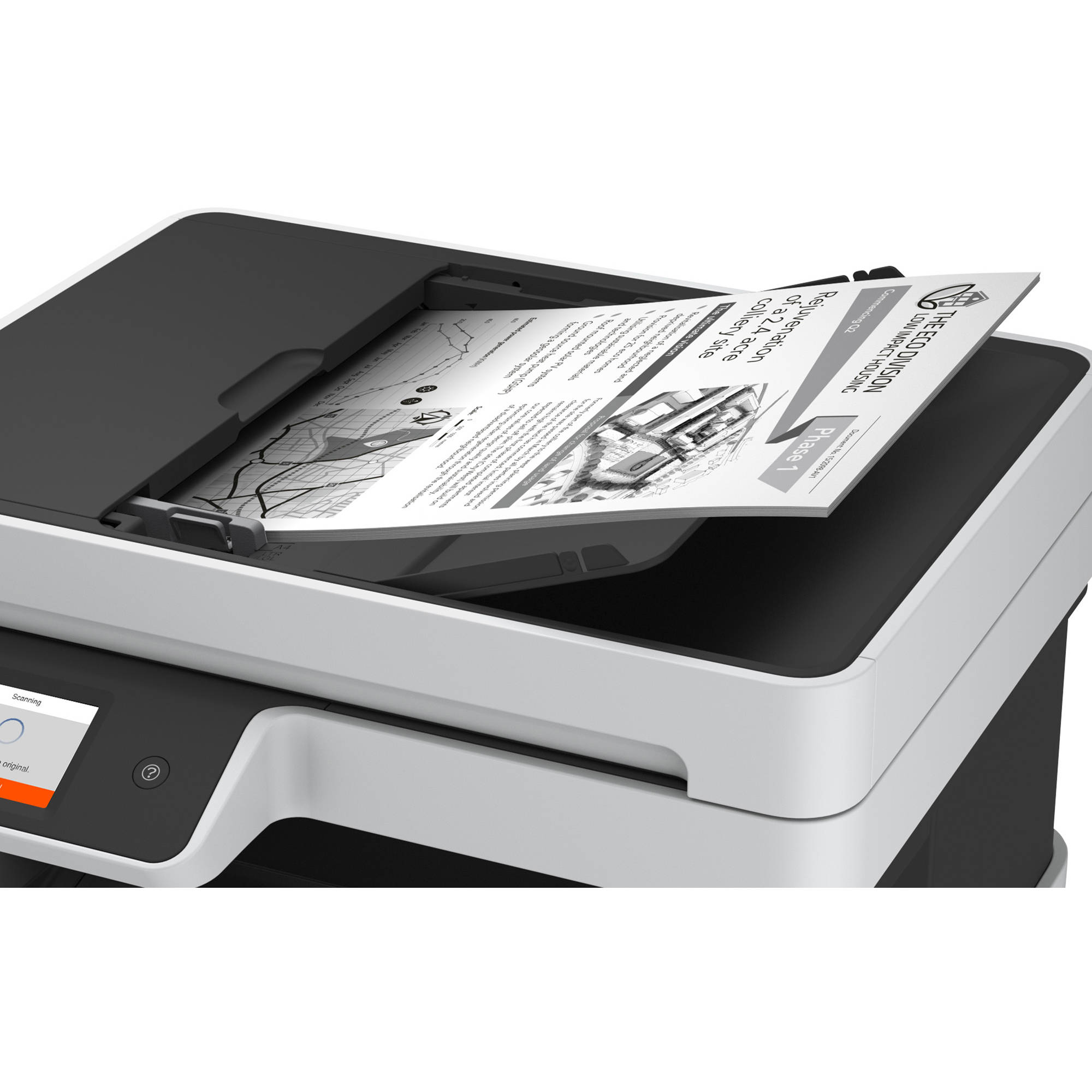 Epson WorkForce ST-M3000 monochrome multifunction Supertank printer for office printing, scanning, and copying — view 4