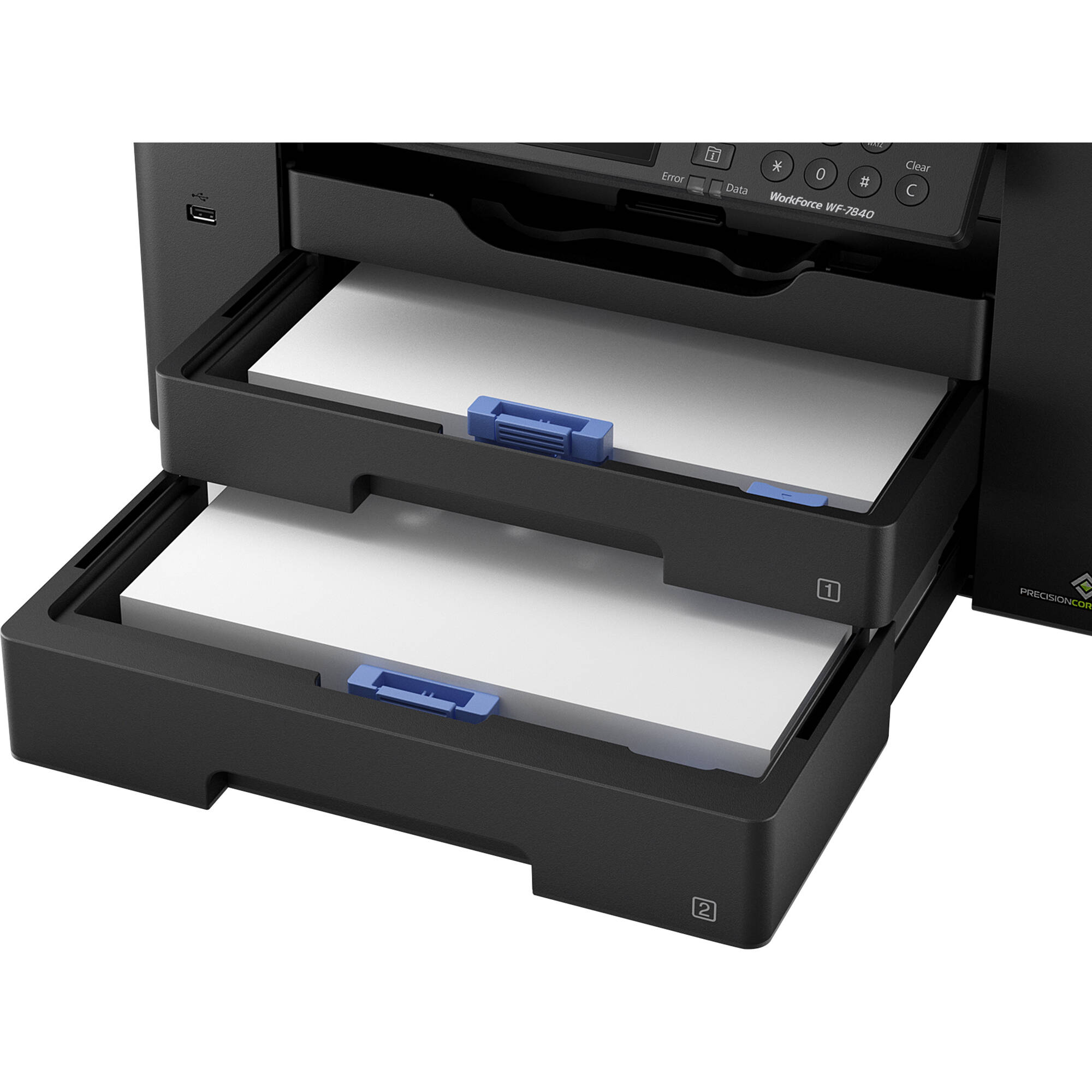 Epson WorkForce WF-7840 wide-format color all-in-one printer for office documents — view 6