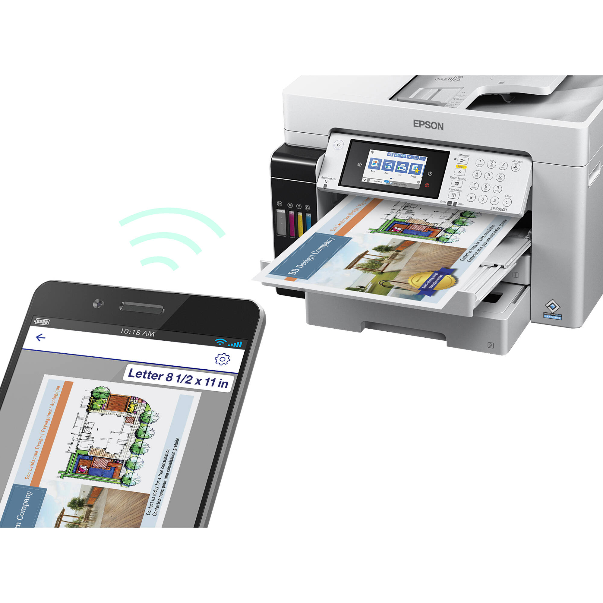 Epson WorkForce ST-C8000 color multifunction Supertank printer with A3+ support — view 15