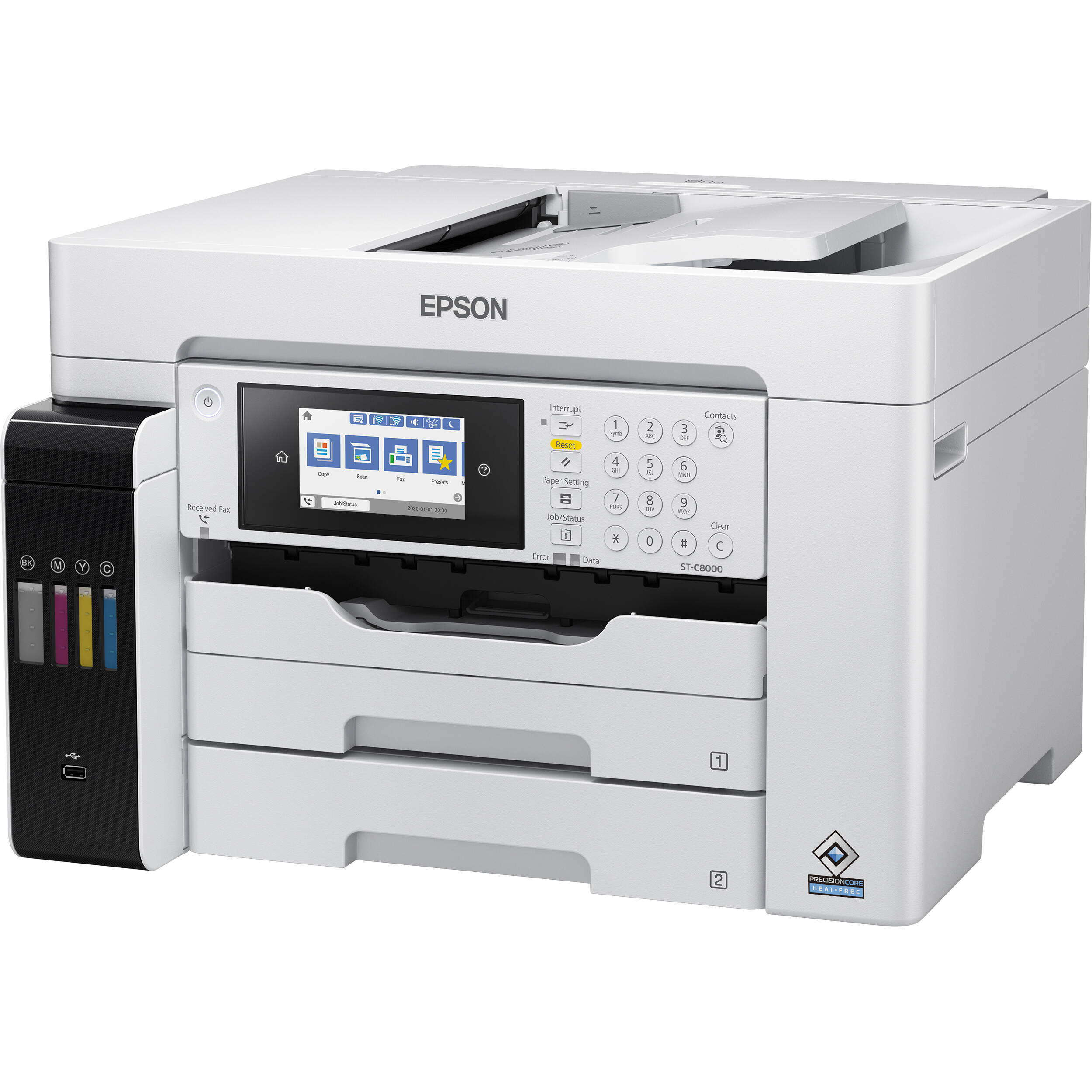 Epson WorkForce ST-C8000 color multifunction Supertank printer with A3+ support — view 3