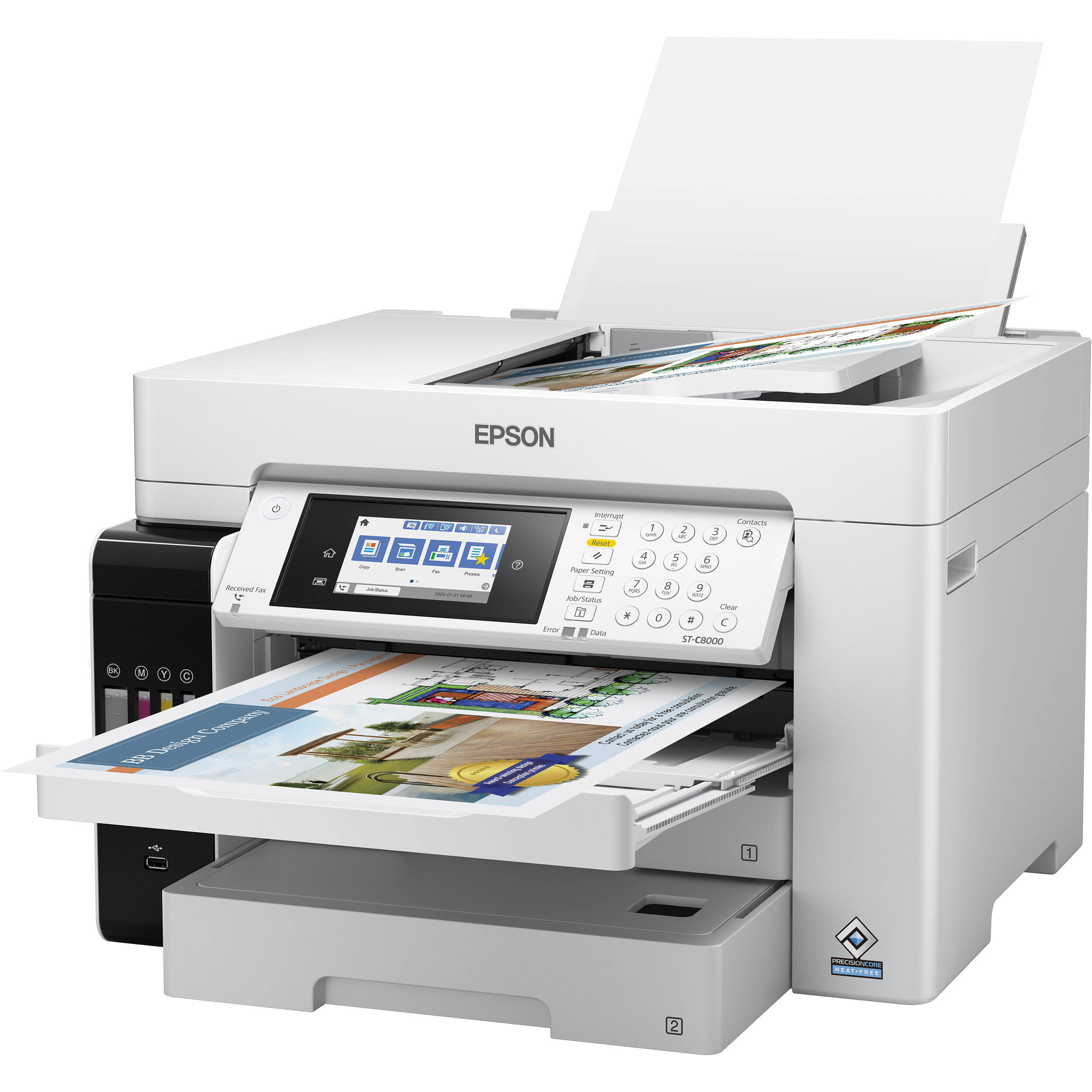Epson WorkForce ST-C8000 color multifunction Supertank printer with A3+ support — view 4