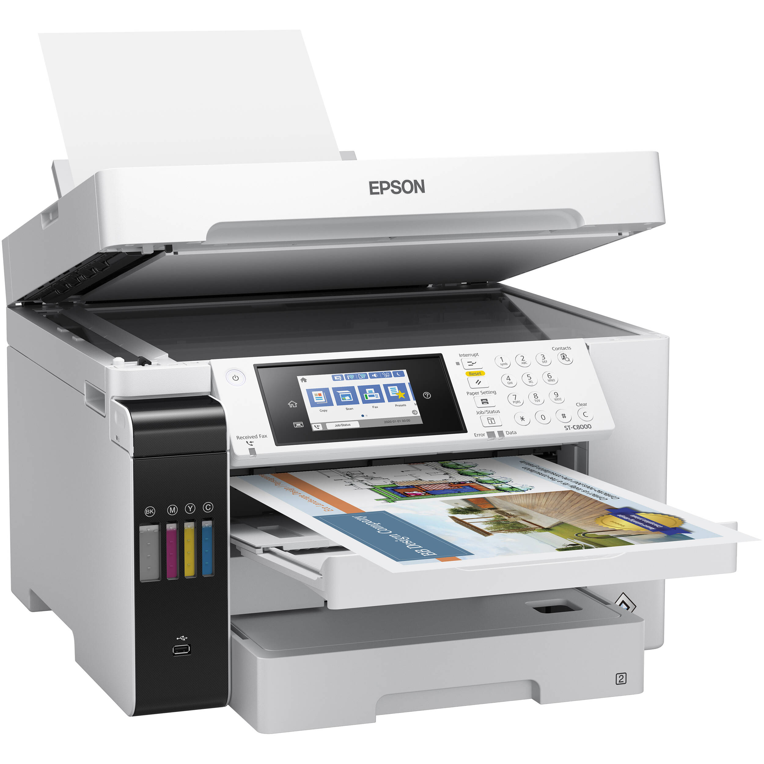 Epson WorkForce ST-C8000 color multifunction Supertank printer with A3+ support — view 6