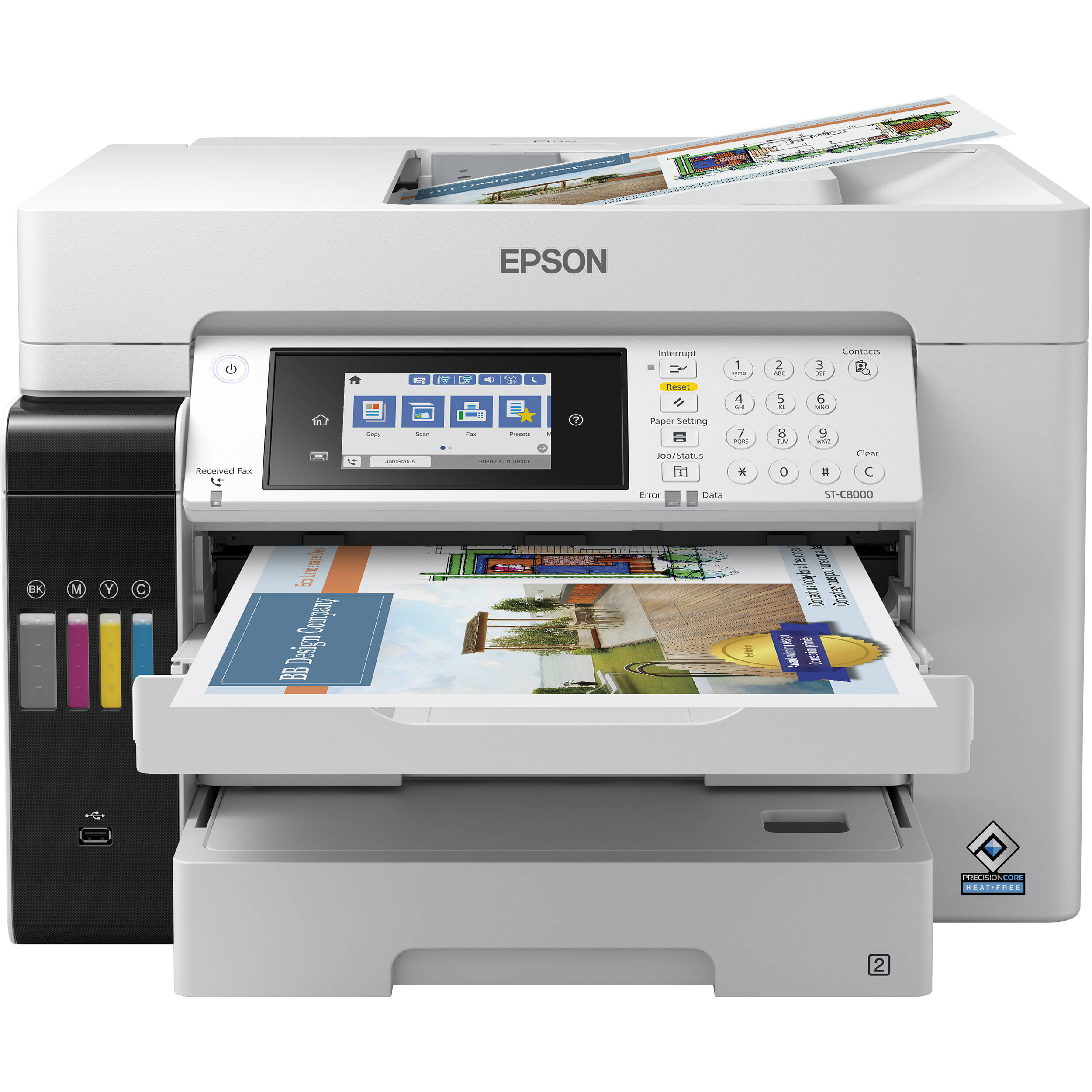 Epson WorkForce ST-C8000 color multifunction Supertank printer with A3+ support — view 9