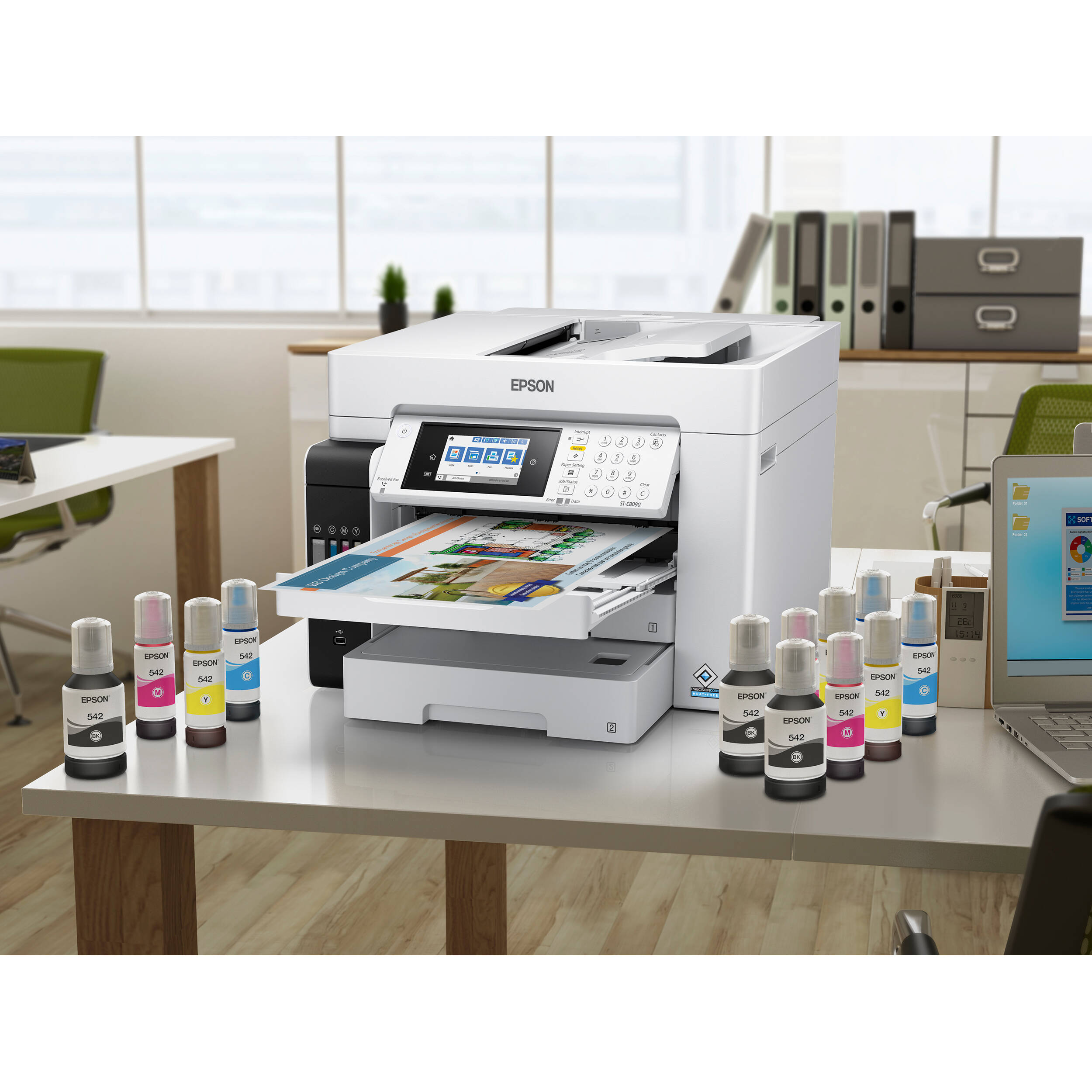 Epson WorkForce ST-C8090 Supertank Color MFP desktop multifunction printer — view 15