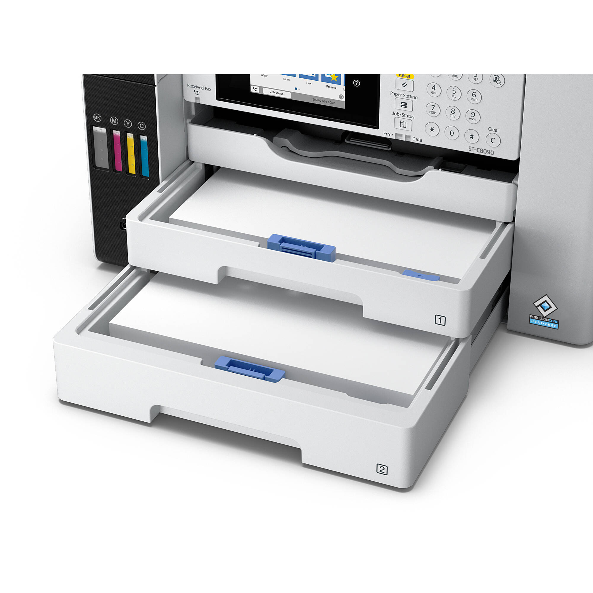 Epson WorkForce ST-C8090 Supertank Color MFP desktop multifunction printer — view 5