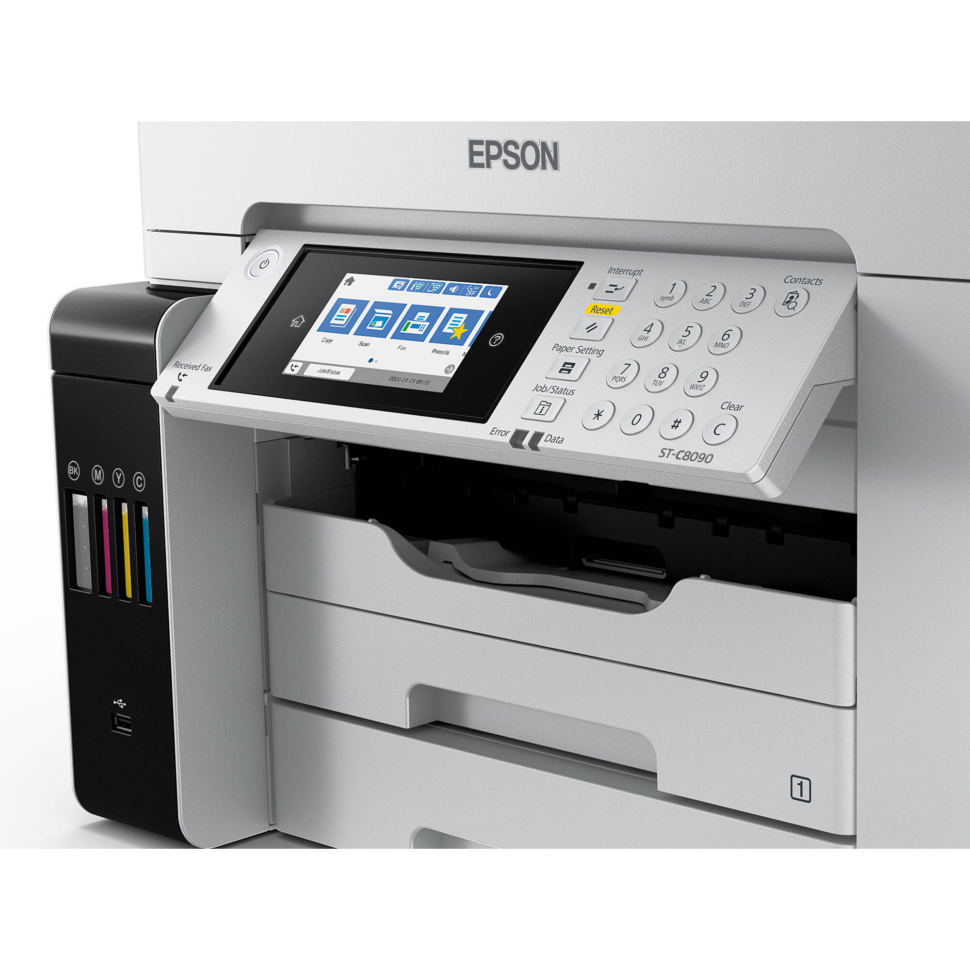 Epson WorkForce ST-C8090 Supertank Color MFP desktop multifunction printer — view 7
