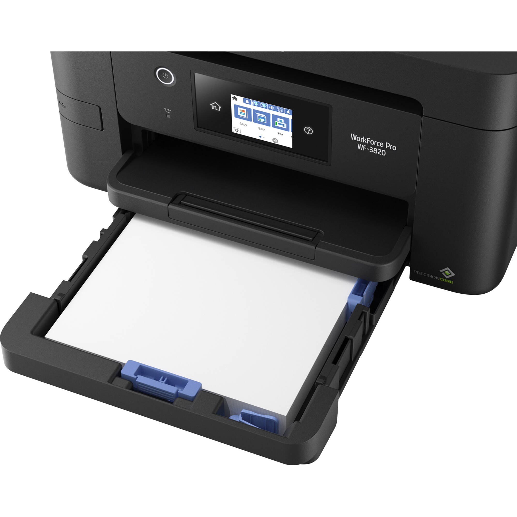 Epson WorkForce Pro WF-3820 Wi-Fi all-in-one printer with touchscreen and automatic duplex printing — view 5