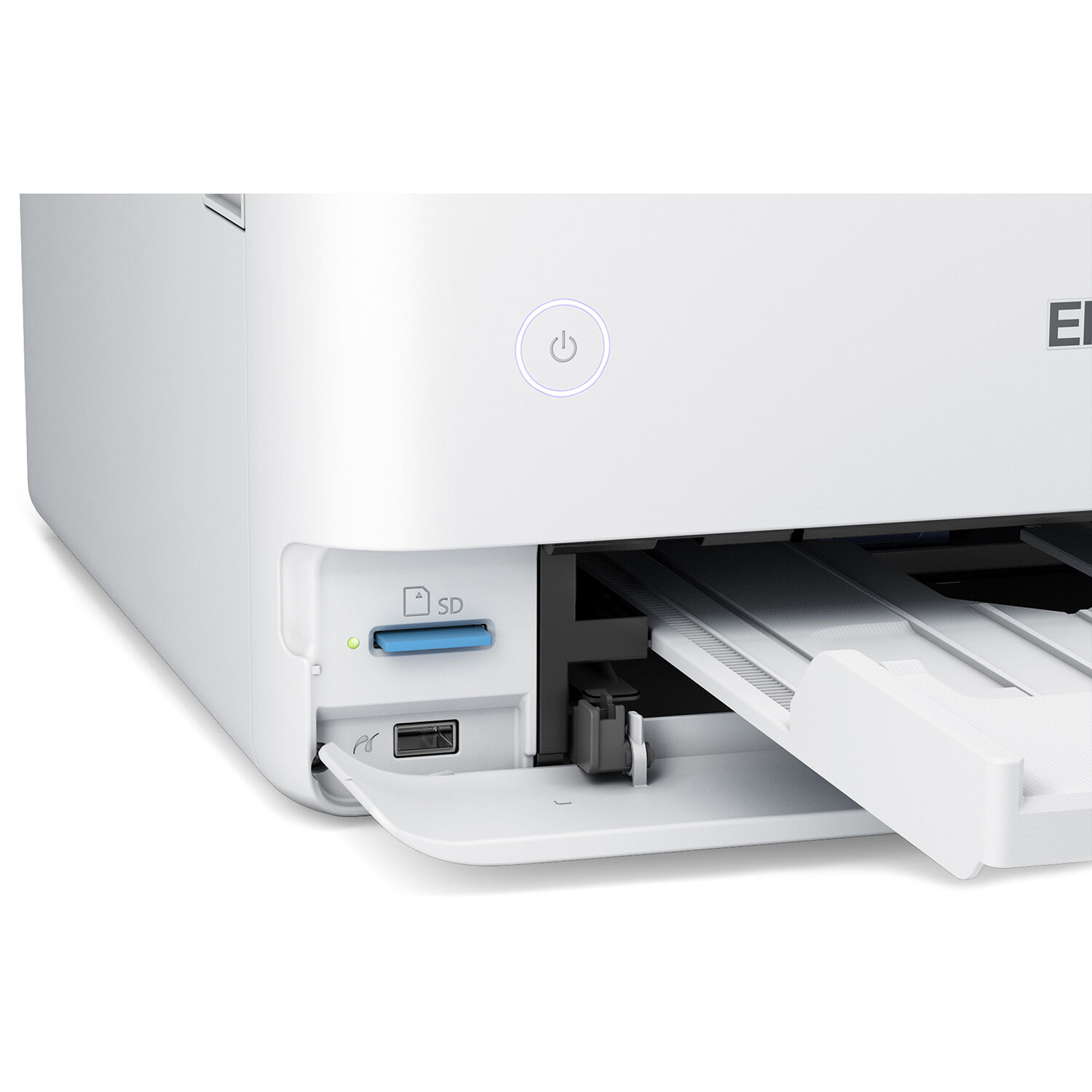 Epson EcoTank ET-8500 white all-in-one printer with wireless connectivity and refillable ink tanks — view 6