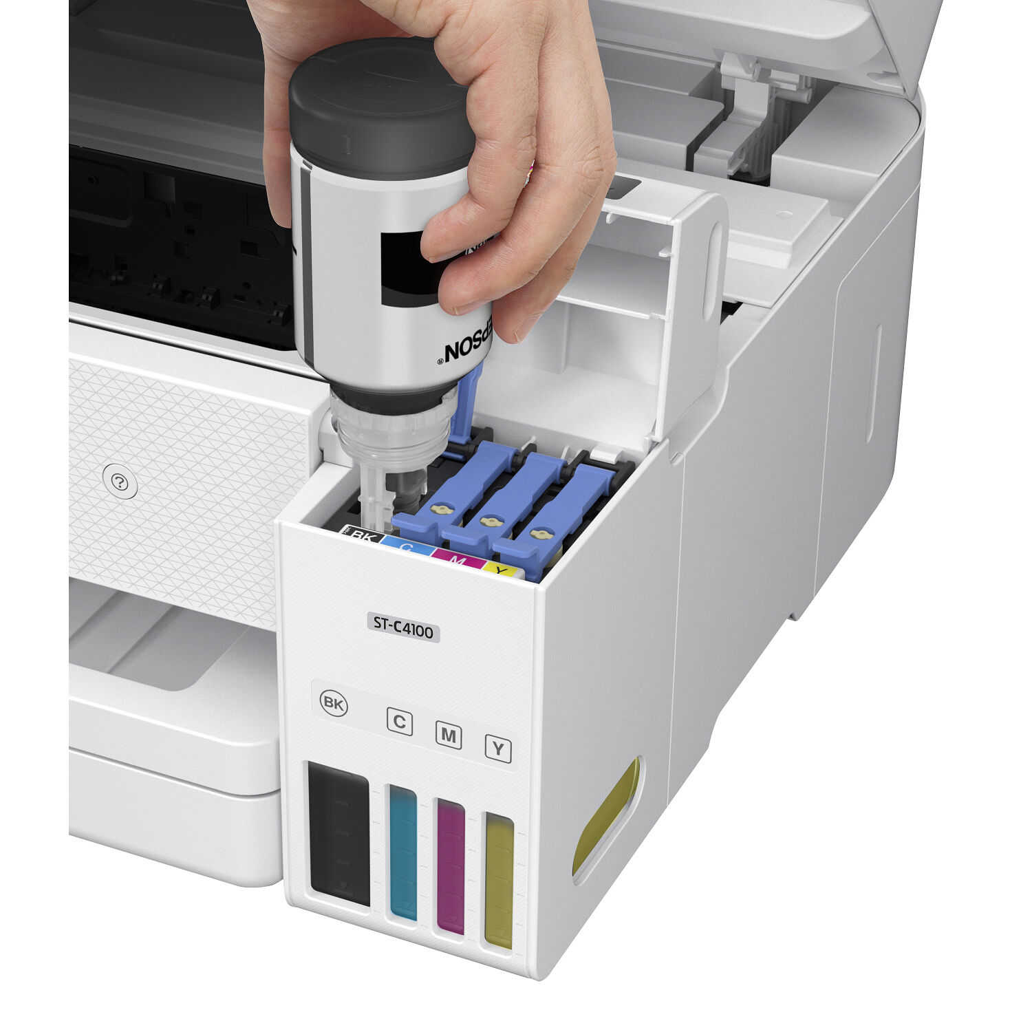 Epson WorkForce ST-C4100 color supertank all-in-one printer with Wi‑Fi and duplex printing — view 4