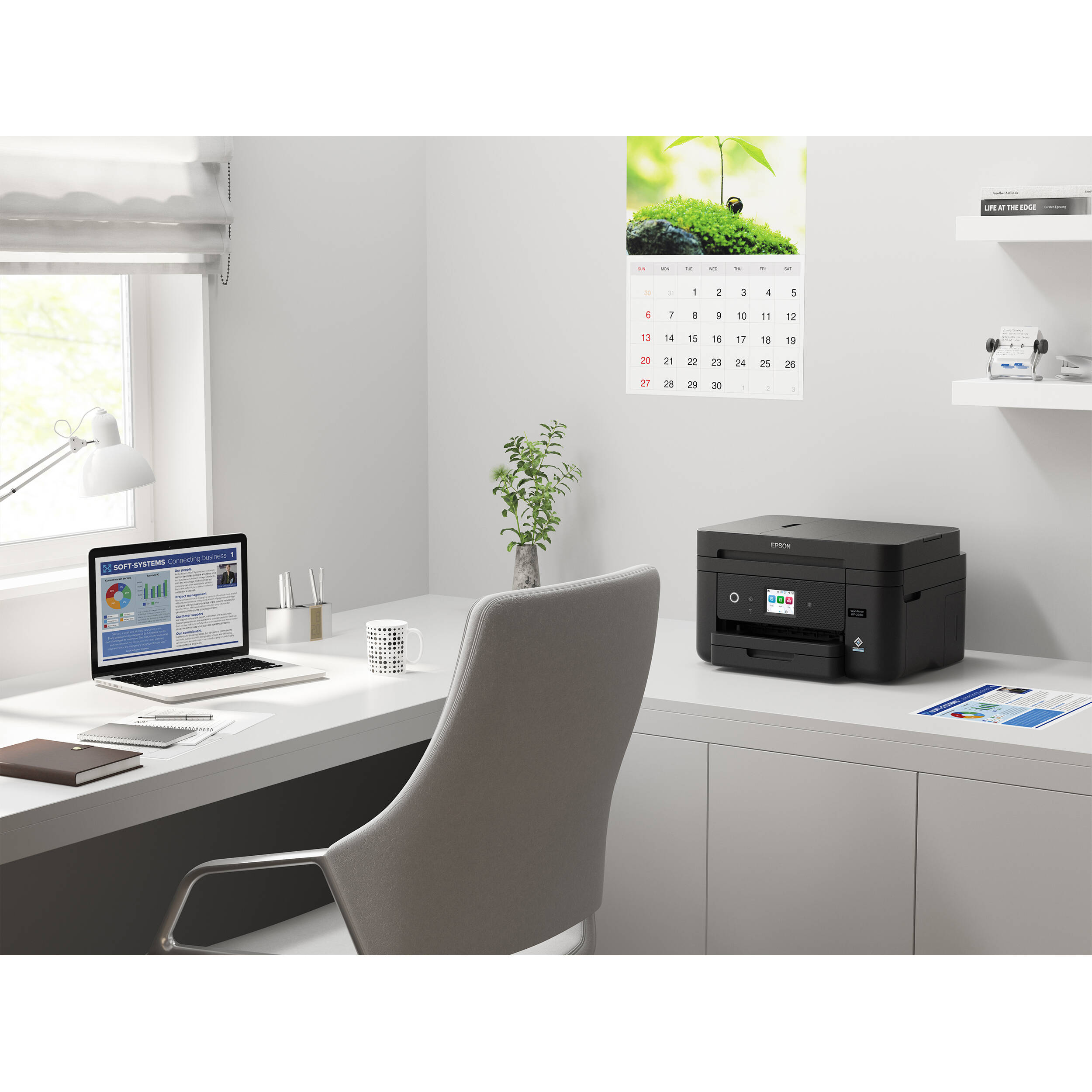 Epson WorkForce WF-2960 all-in-one printer with color touchscreen and wireless connectivity — view 11