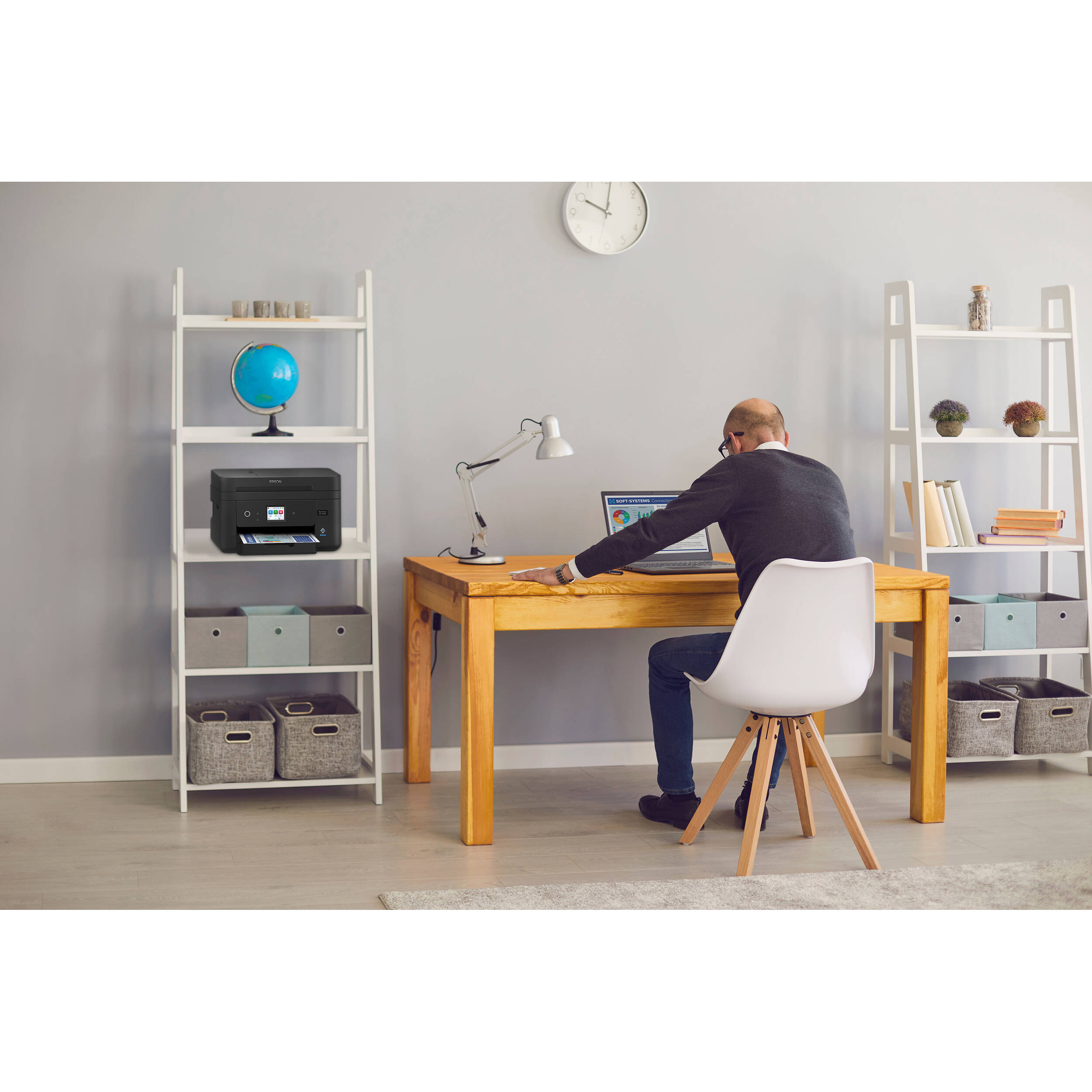 Epson WorkForce WF-2960 all-in-one printer with color touchscreen and wireless connectivity — view 12