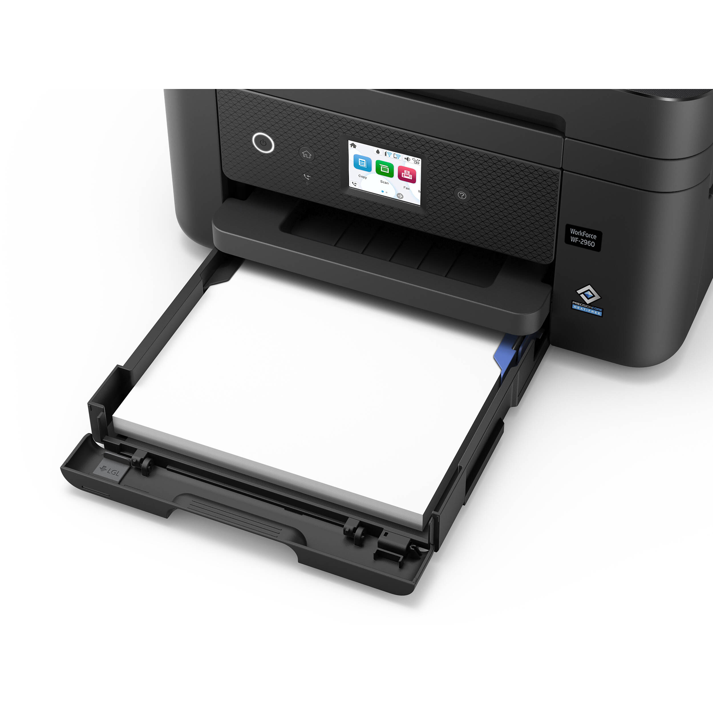 Epson WorkForce WF-2960 all-in-one printer with color touchscreen and wireless connectivity — view 5