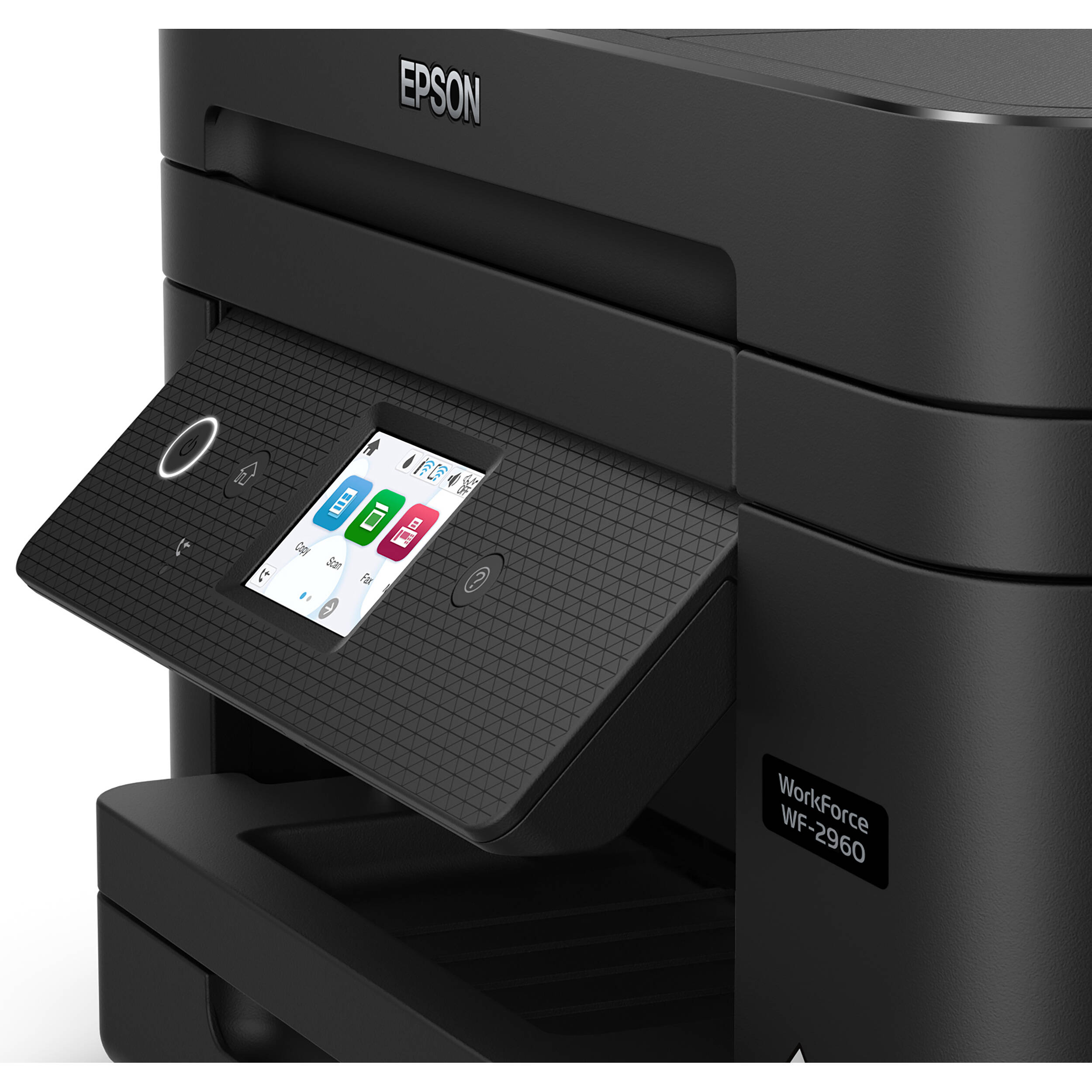 Epson WorkForce WF-2960 all-in-one printer with color touchscreen and wireless connectivity — view 8