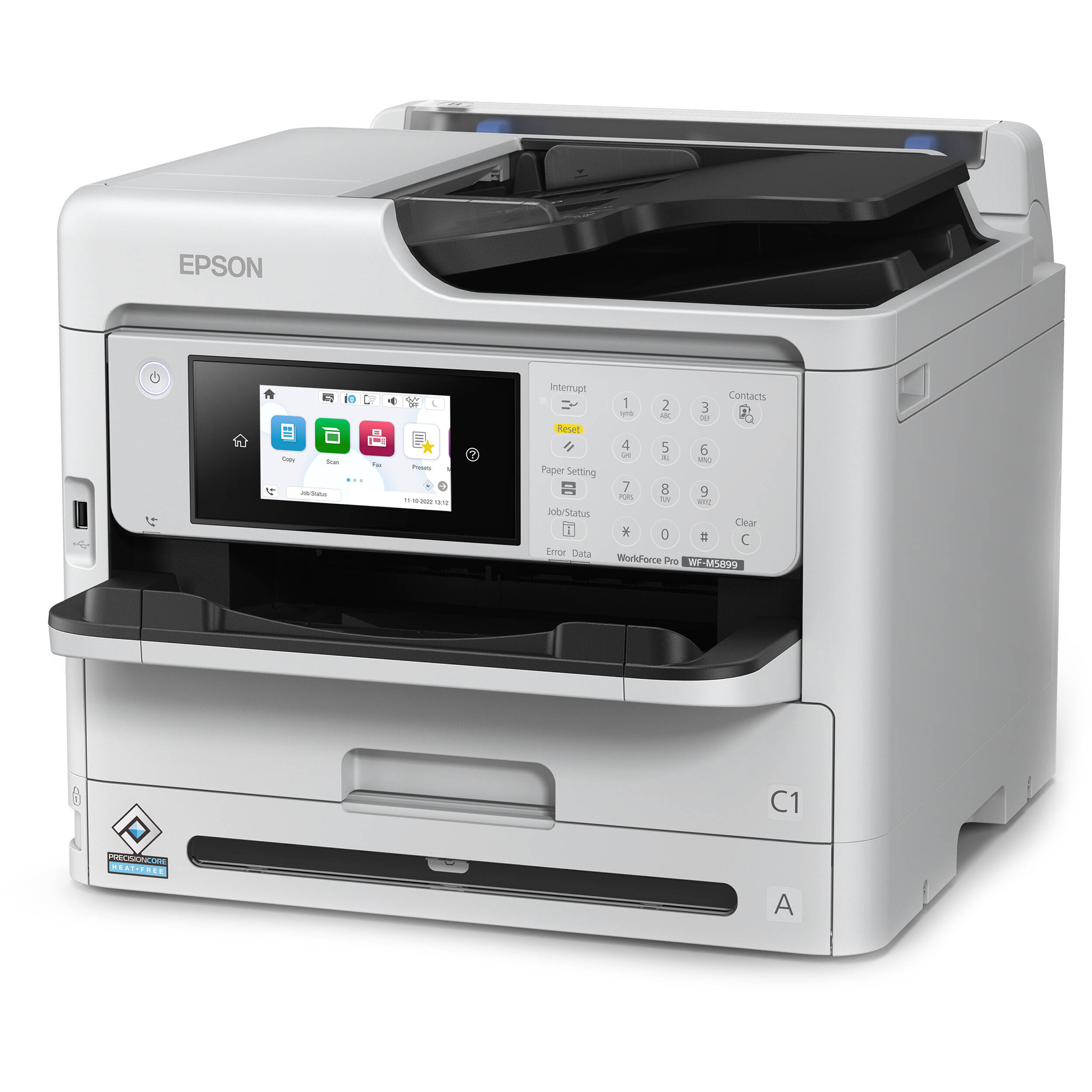 Epson WorkForce Pro WFM5899 monochrome all-in-one printer for business document workflows — view 3