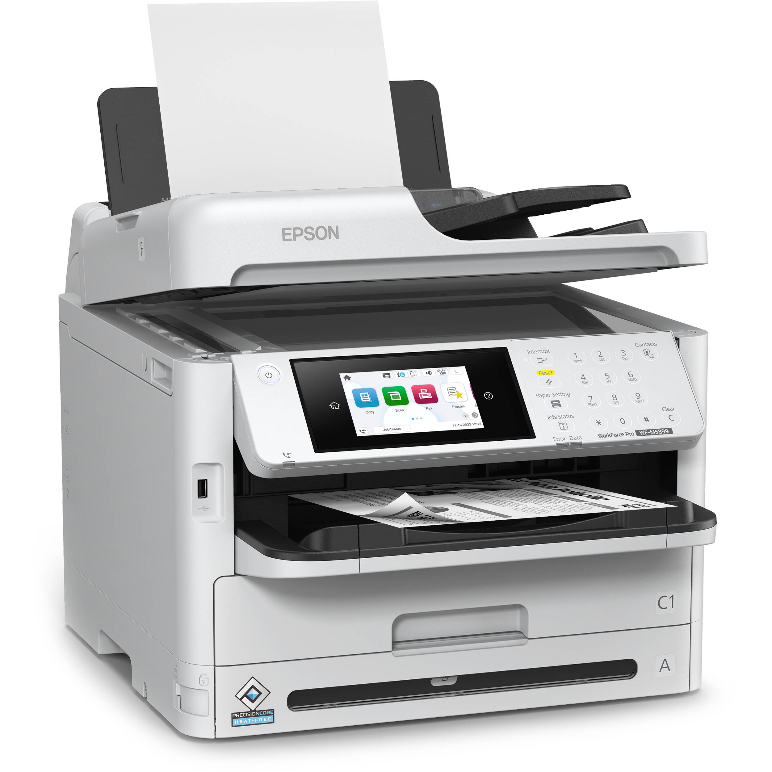 Epson WorkForce Pro WFM5899 monochrome all-in-one printer for business document workflows — view 4