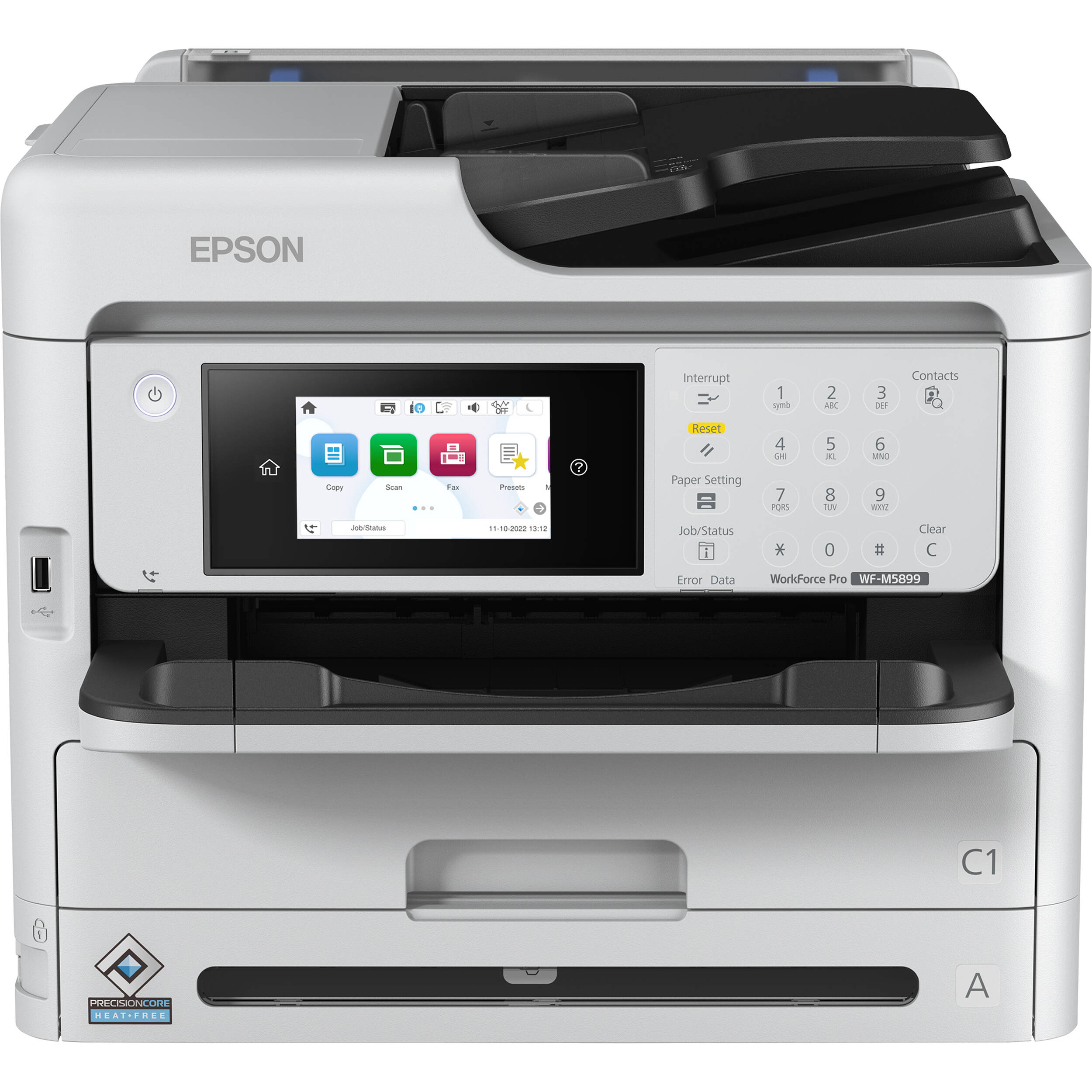 Epson WorkForce Pro WFM5899 monochrome all-in-one printer for business document workflows — view 5