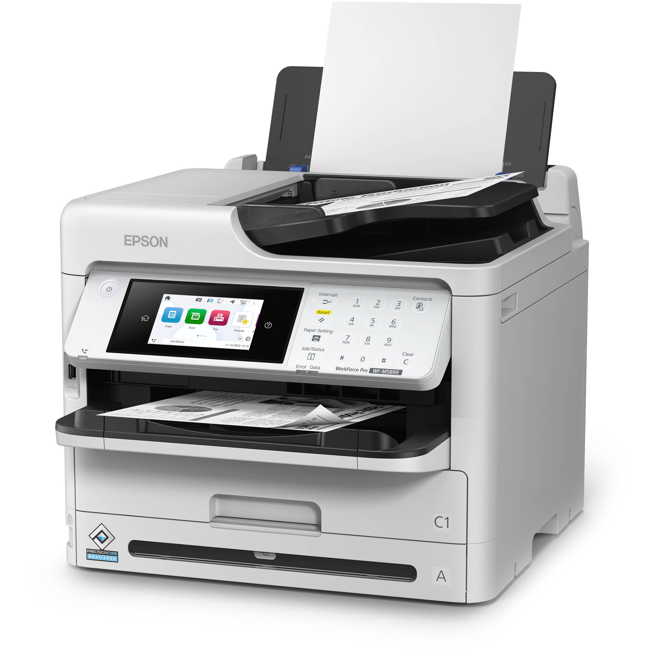 Epson WorkForce Pro WFM5899 monochrome all-in-one printer for business document workflows — view 6