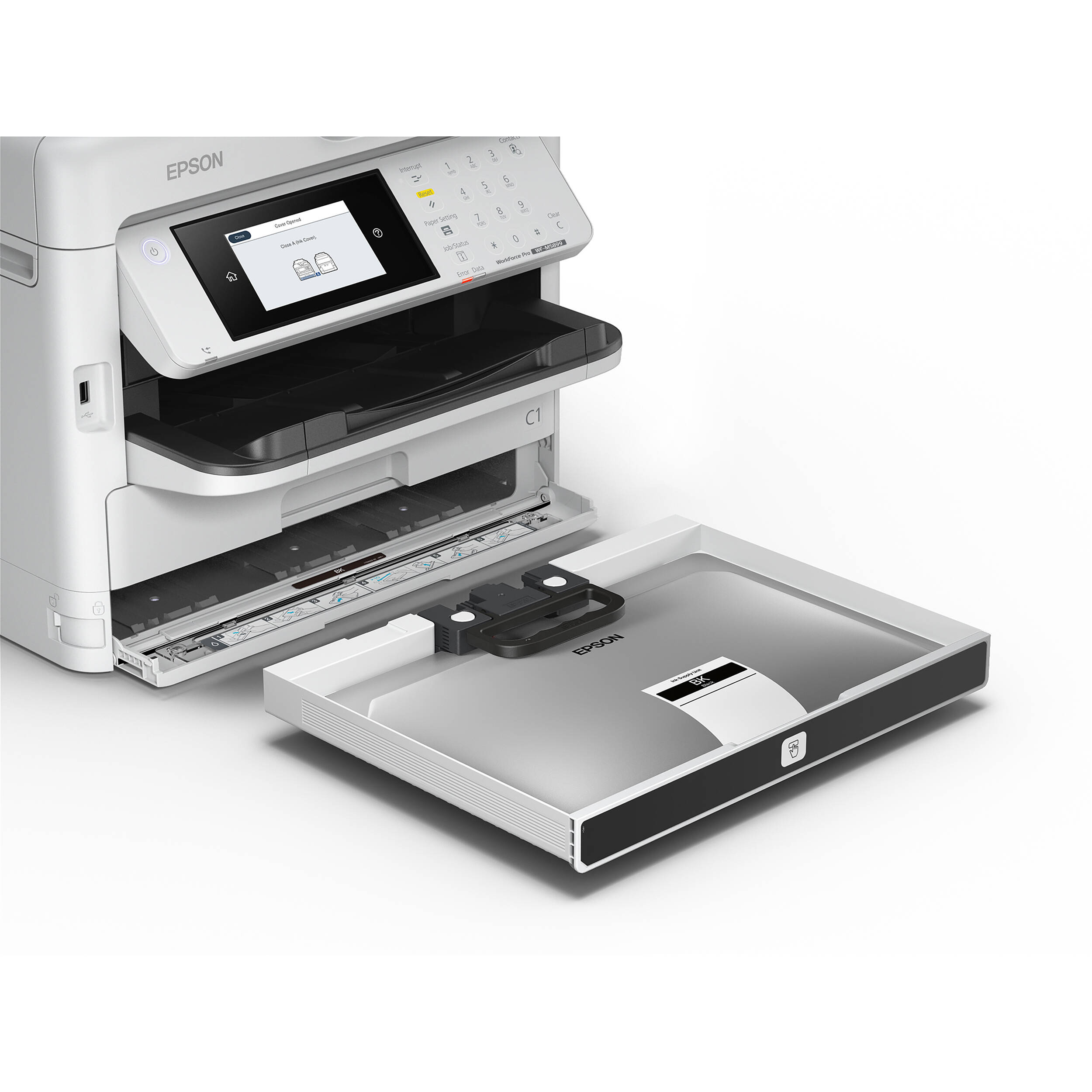 Epson WorkForce Pro WFM5899 monochrome all-in-one printer for business document workflows — view 7