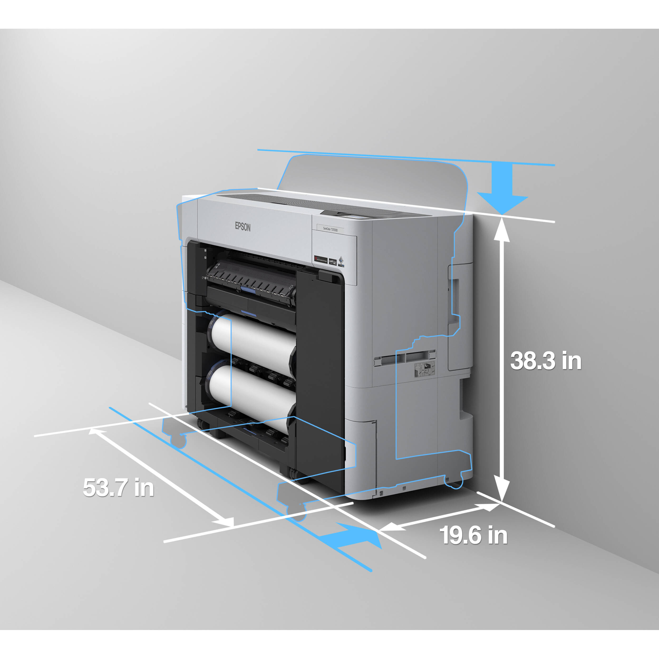 Epson SureColor T3770E 24-inch dual-roll large-format printer for technical drawings and graphics — view 14
