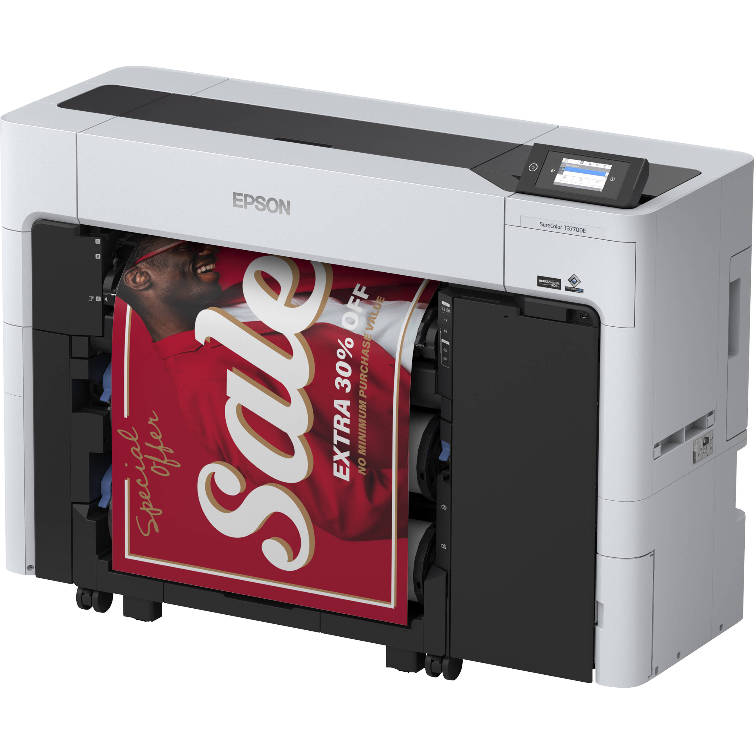 Epson SureColor T3770E 24-inch dual-roll large-format printer for technical drawings and graphics — view 3
