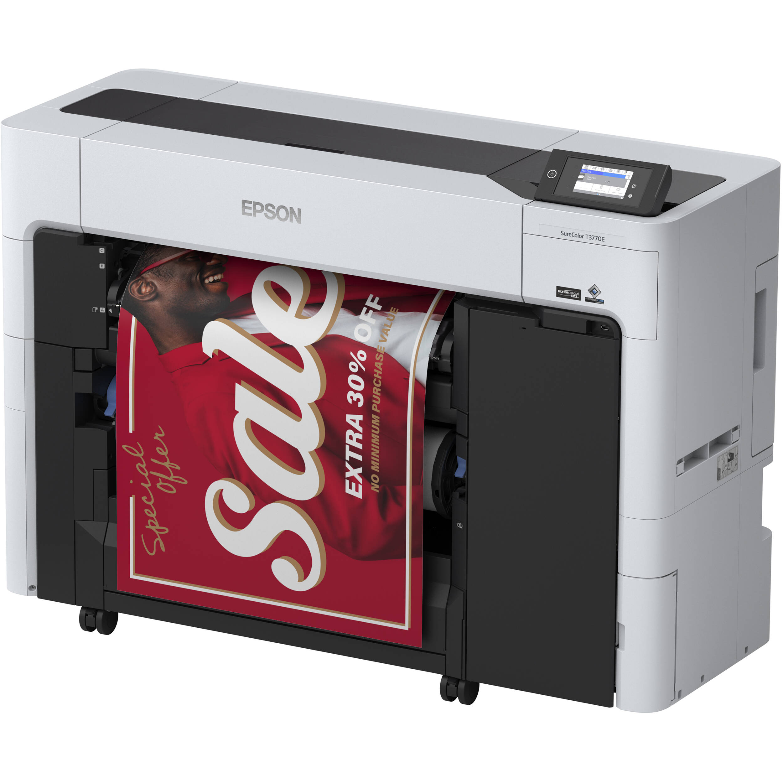 Epson SureColor T3770E 24-inch single-roll large-format printer for technical and graphic output — view 3