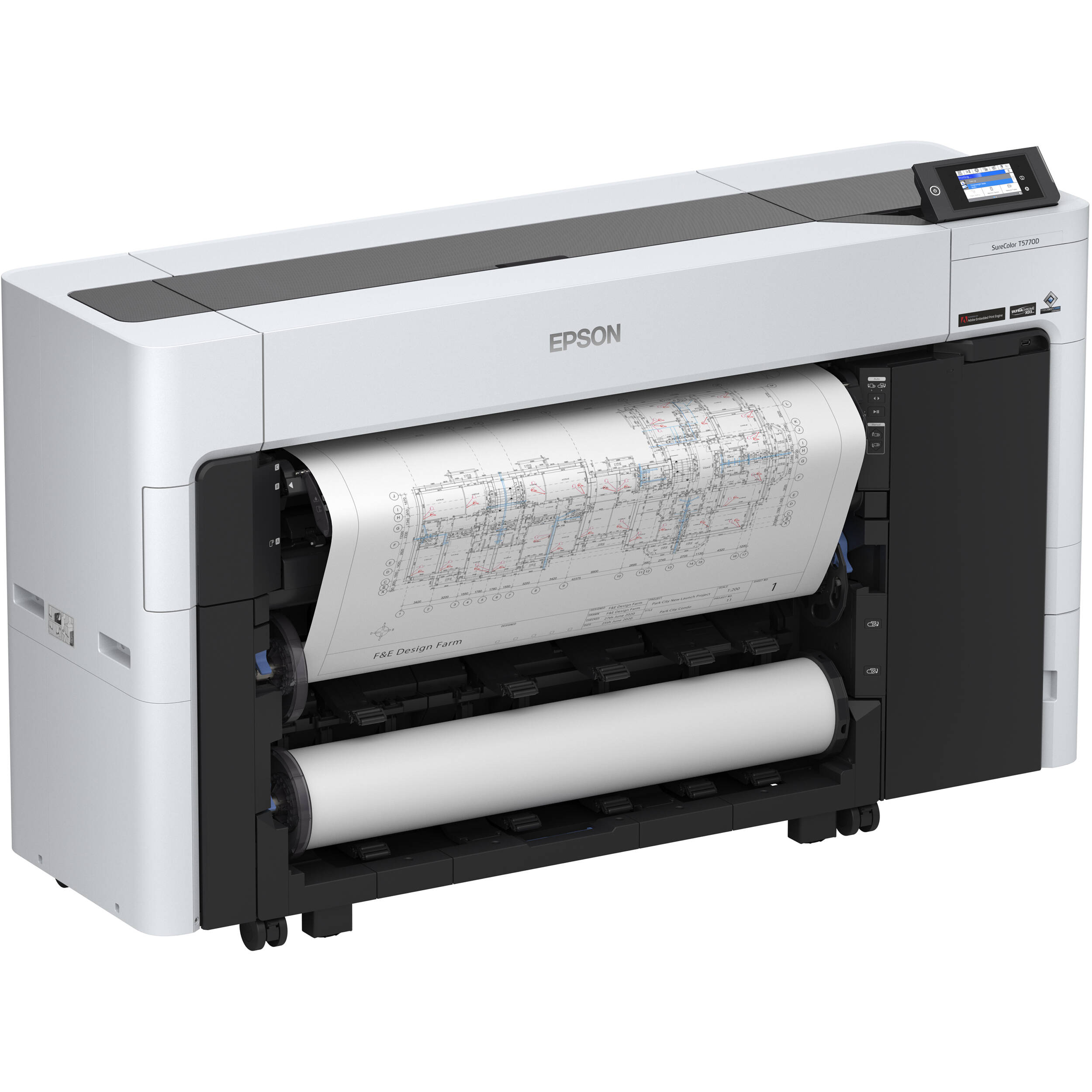 Epson SureColor T5770D 36-inch dual-roll wide-format printer with 6-color ink system — view 13