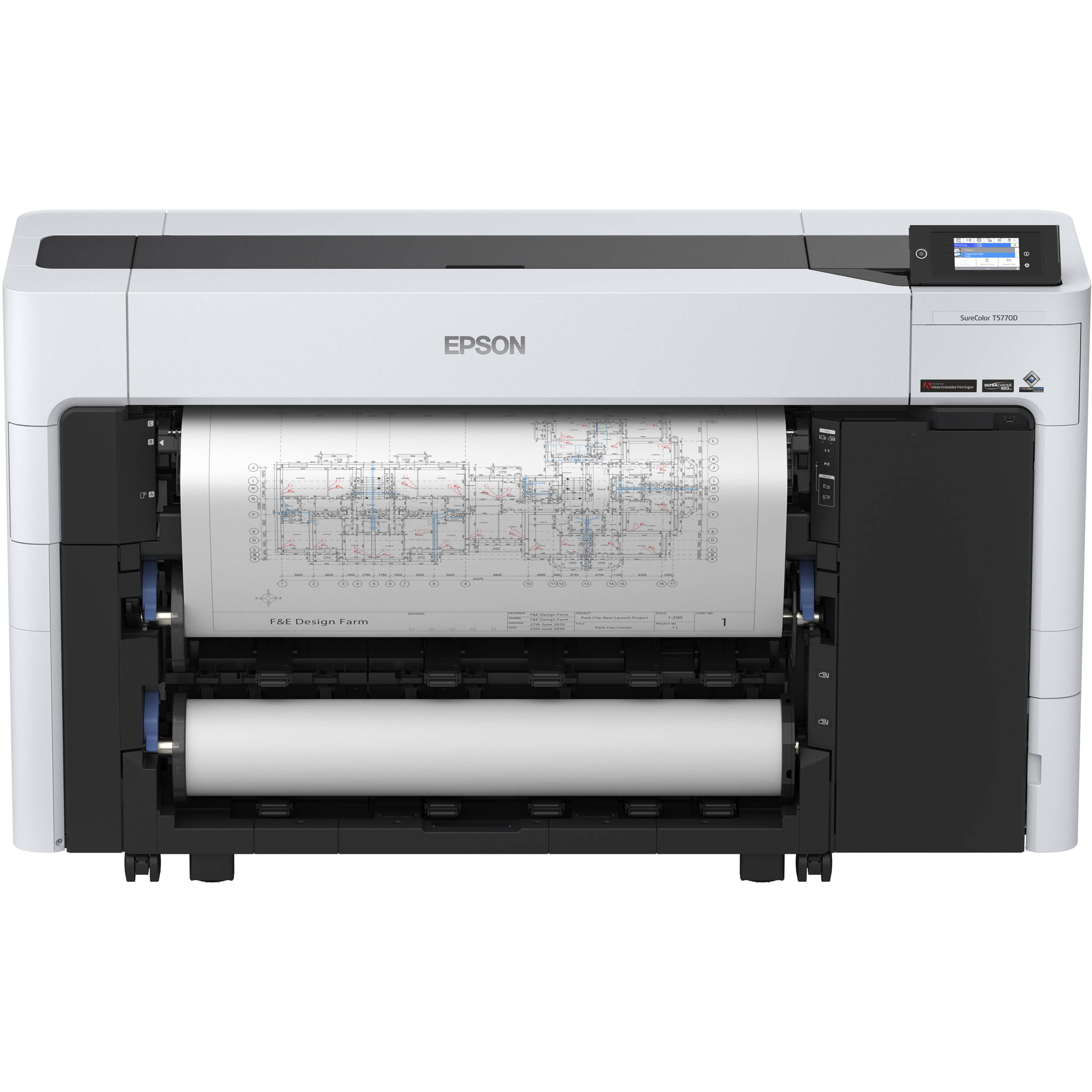 Epson SureColor T5770D 36-inch dual-roll wide-format printer with 6-color ink system — view 14