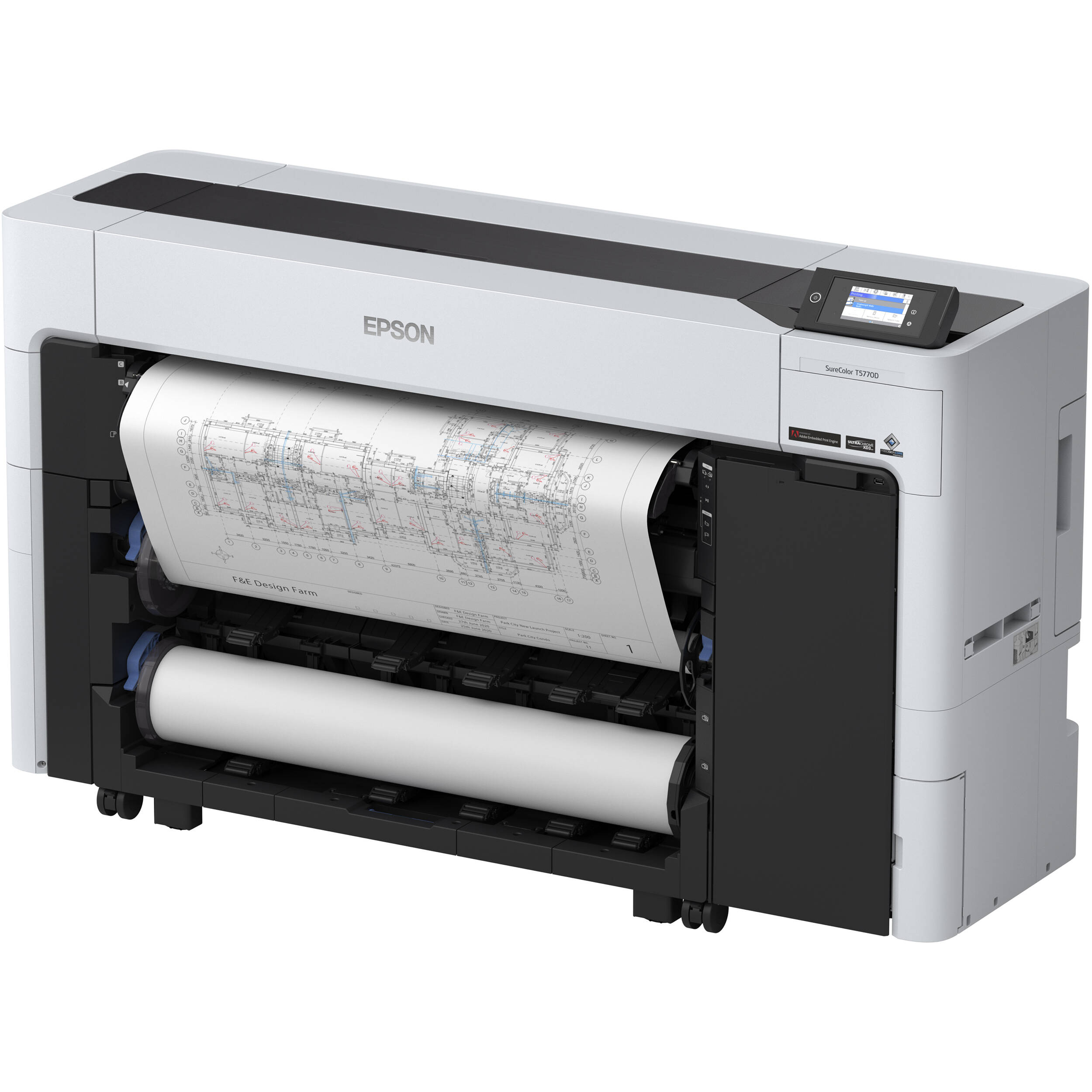Epson SureColor T5770D 36-inch dual-roll wide-format printer with 6-color ink system — view 15