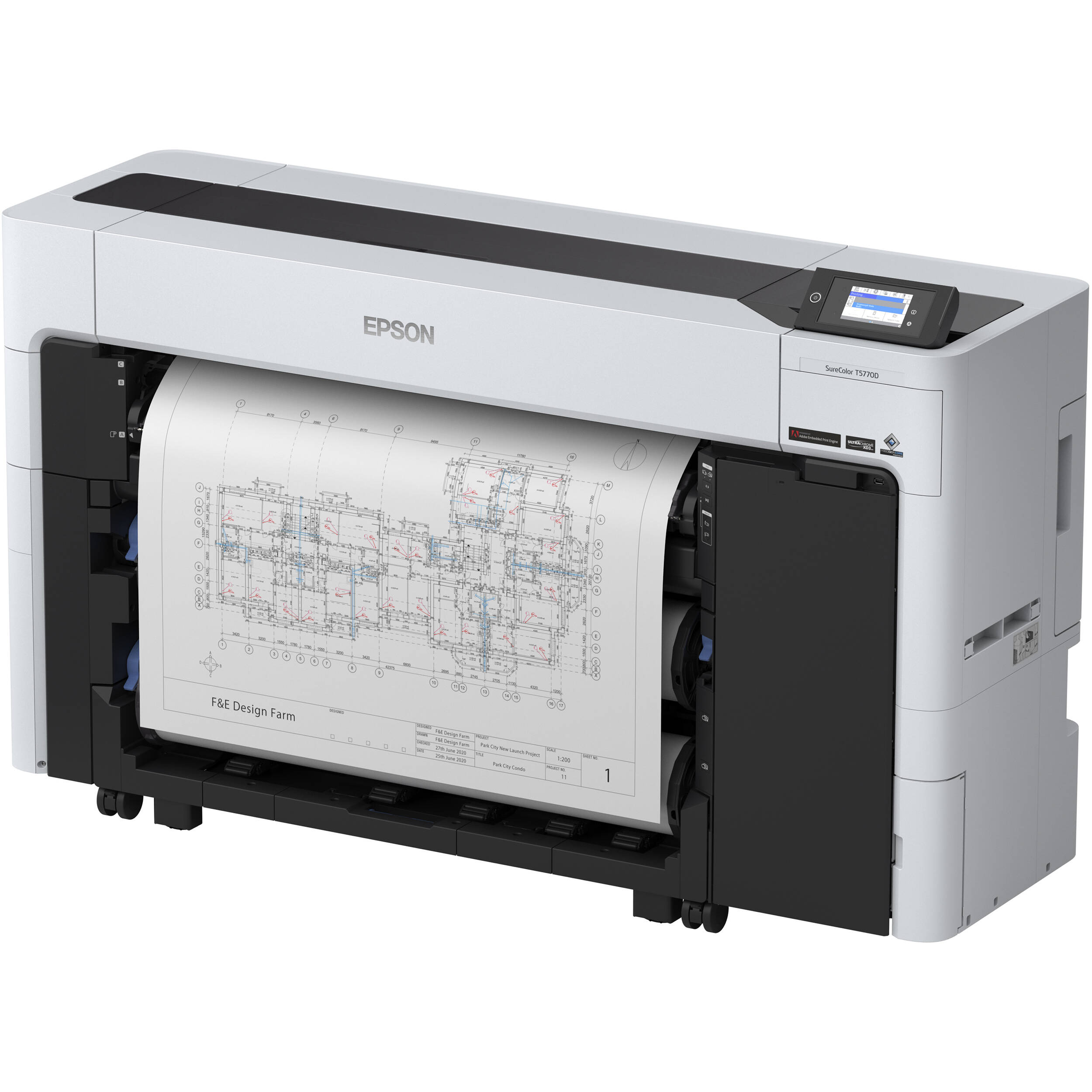 Epson SureColor T5770D 36-inch dual-roll wide-format printer with 6-color ink system — view 18