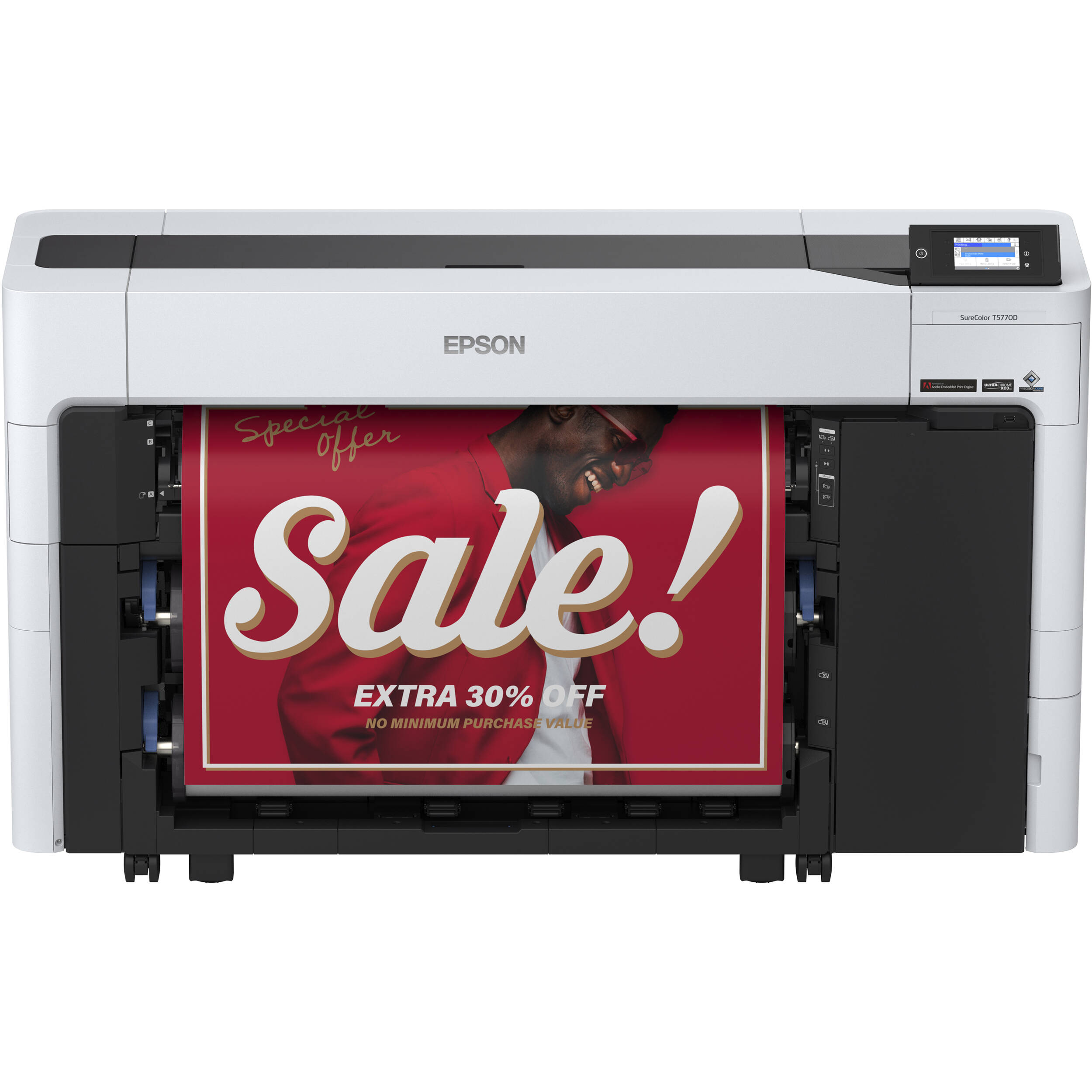 Epson SureColor T5770D 36-inch dual-roll wide-format printer with 6-color ink system — view 23
