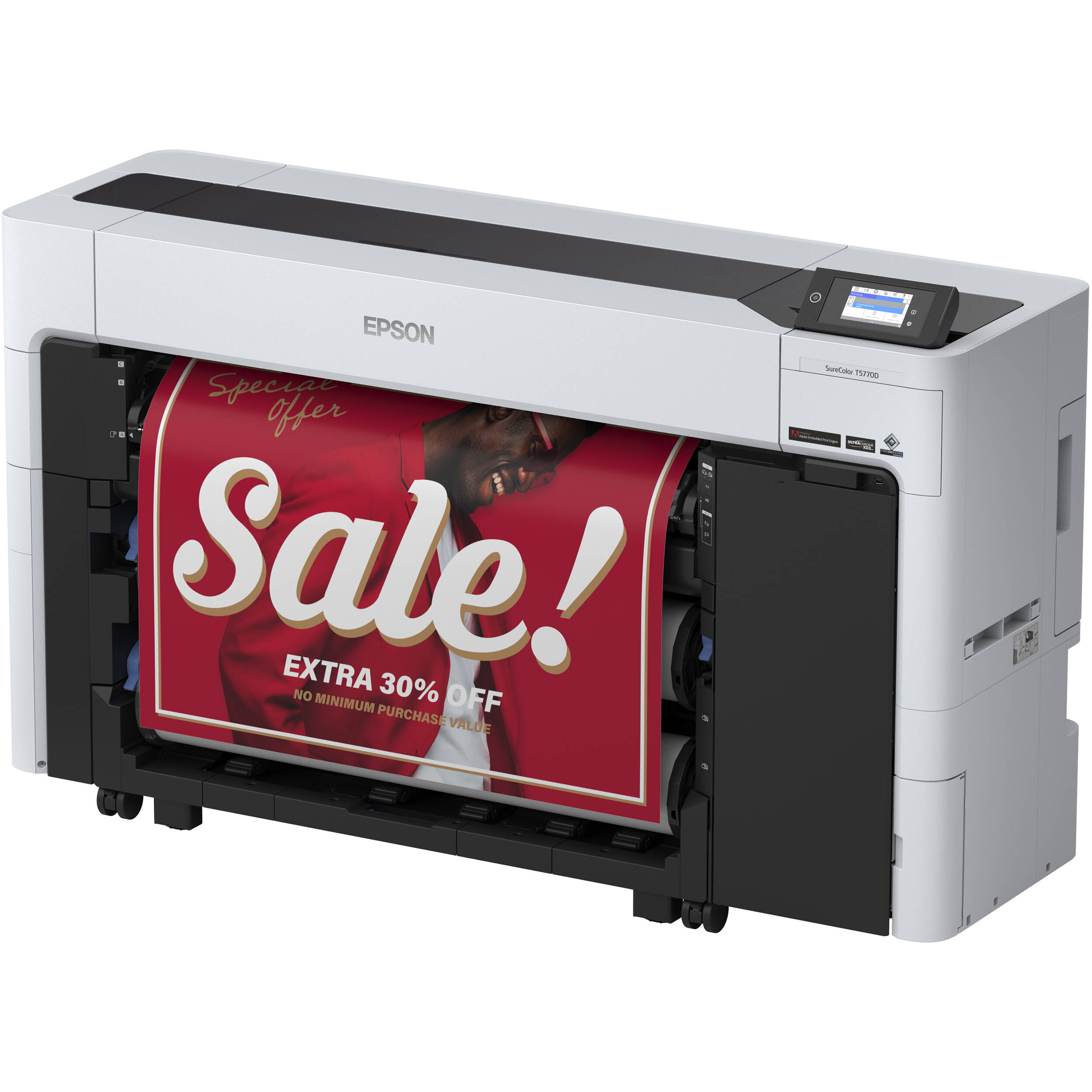 Epson SureColor T5770D 36-inch dual-roll wide-format printer with 6-color ink system — view 24