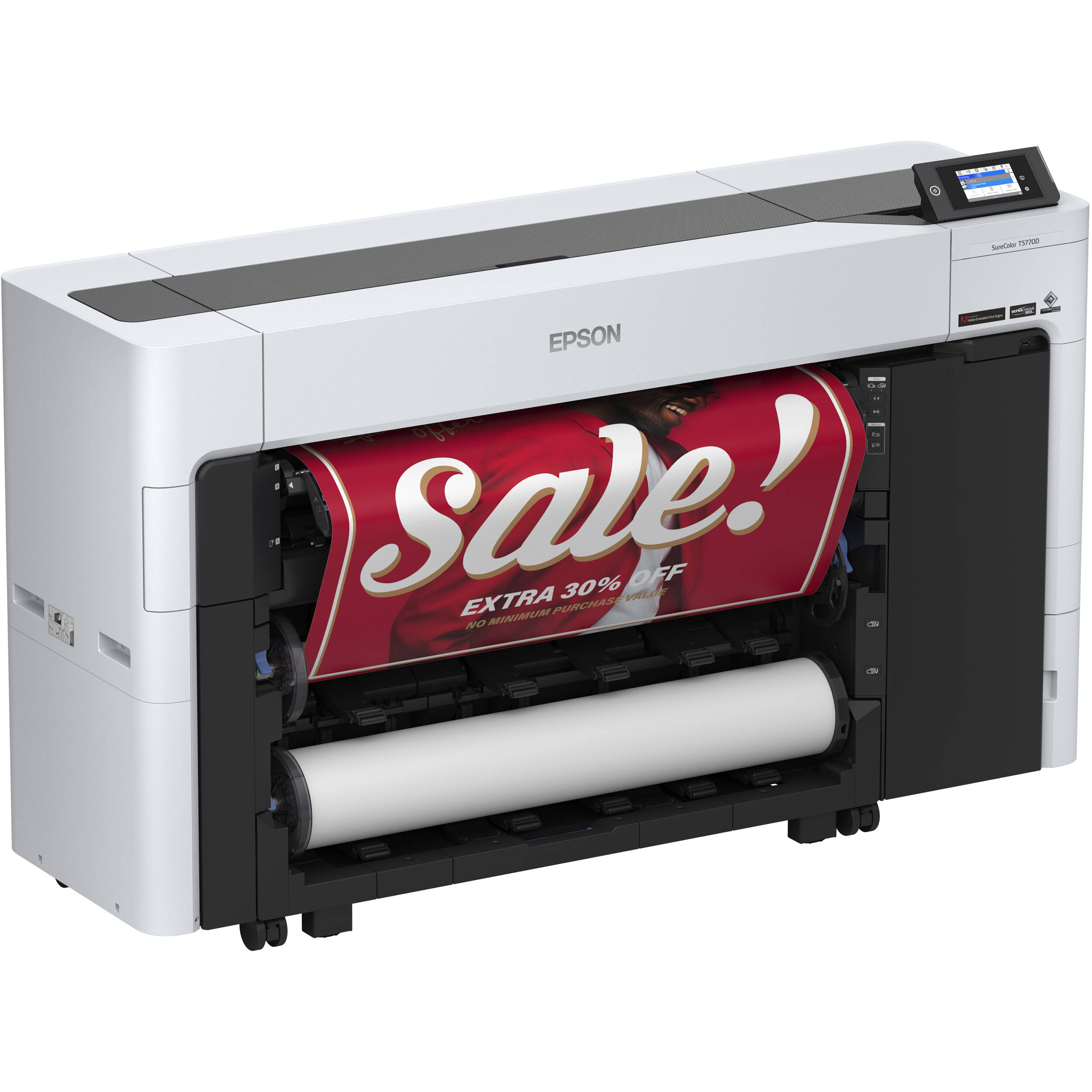 Epson SureColor T5770D 36-inch dual-roll wide-format printer with 6-color ink system — view 25