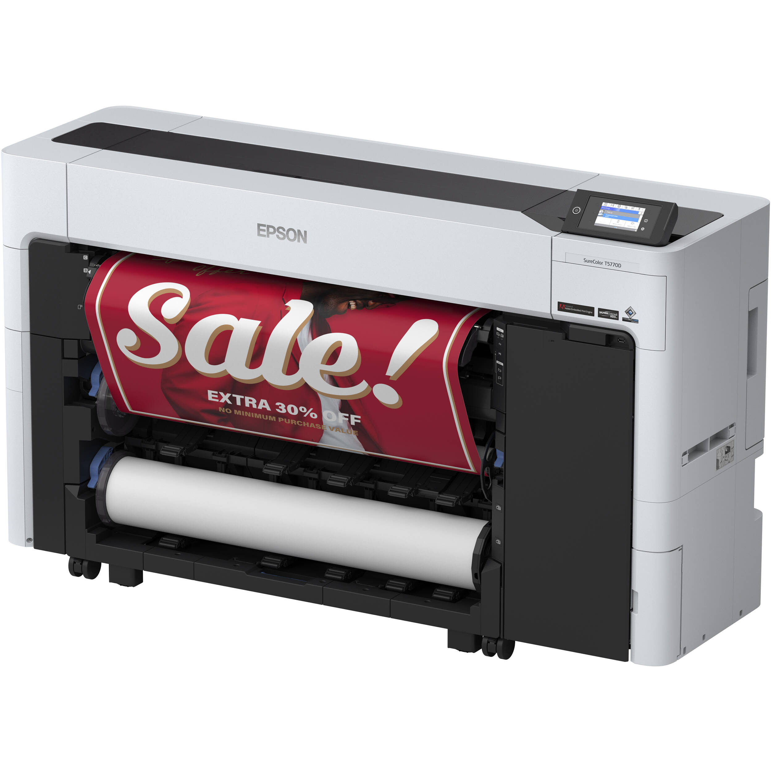 Epson SureColor T5770D 36-inch dual-roll wide-format printer with 6-color ink system — view 27