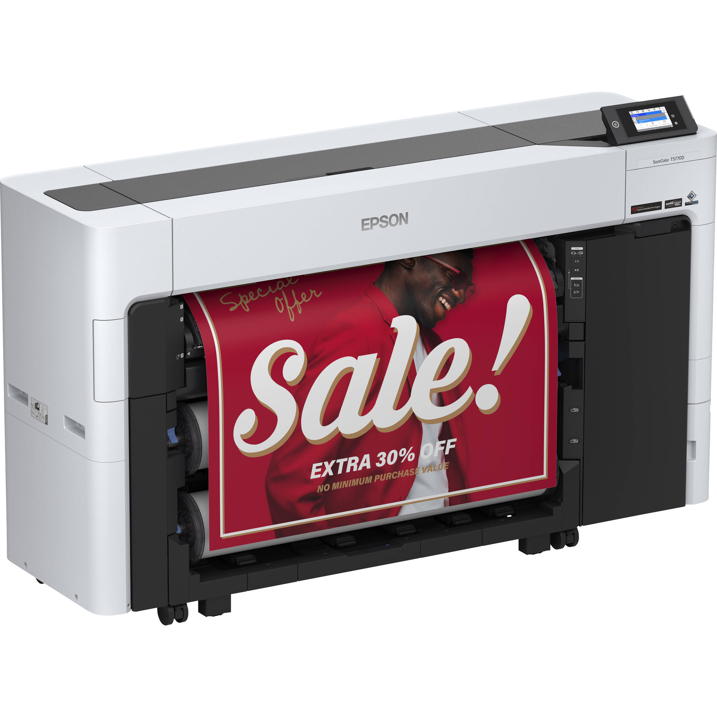 Epson SureColor T5770D 36-inch dual-roll wide-format printer with 6-color ink system — view 28