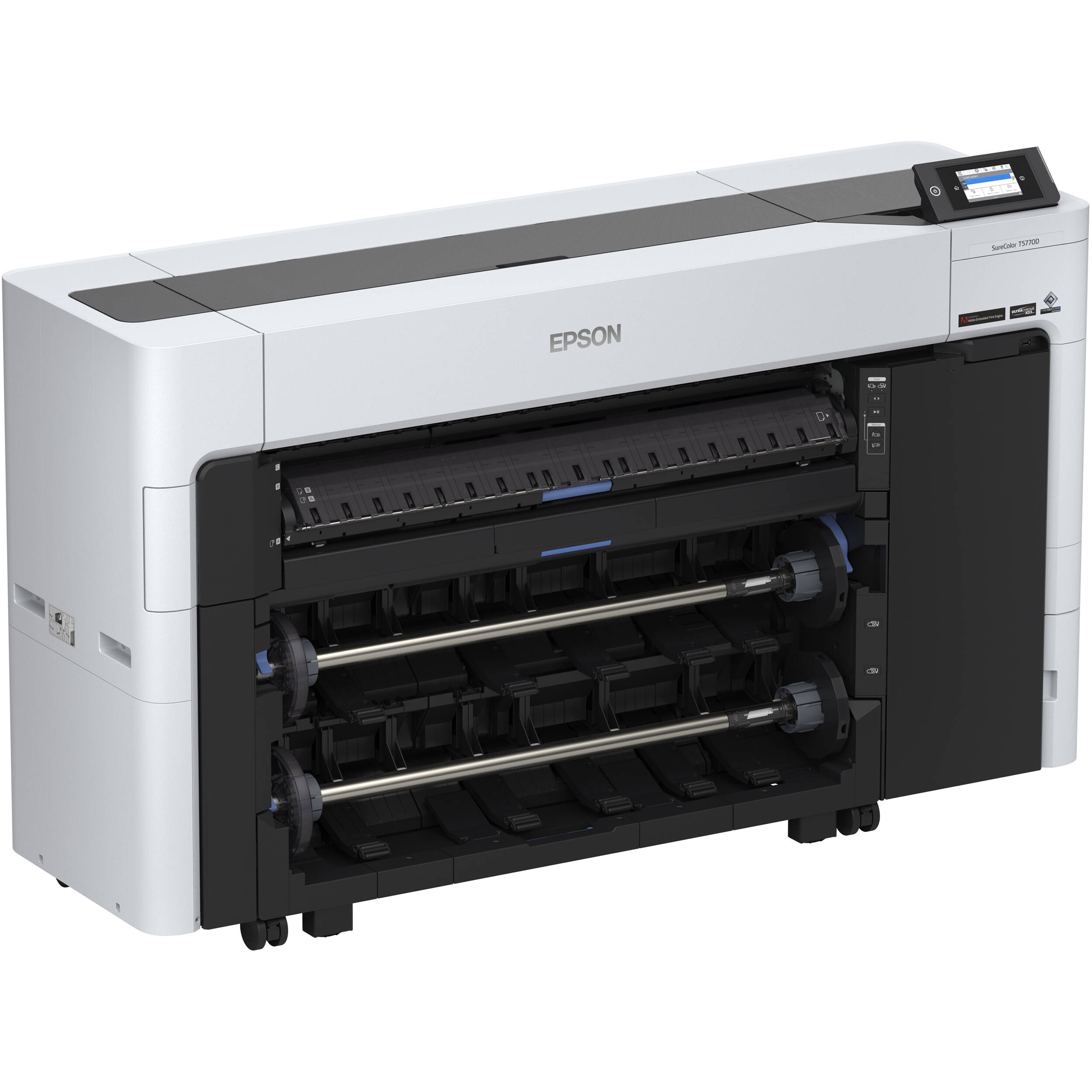 Epson SureColor T5770D 36-inch dual-roll wide-format printer with 6-color ink system — view 4