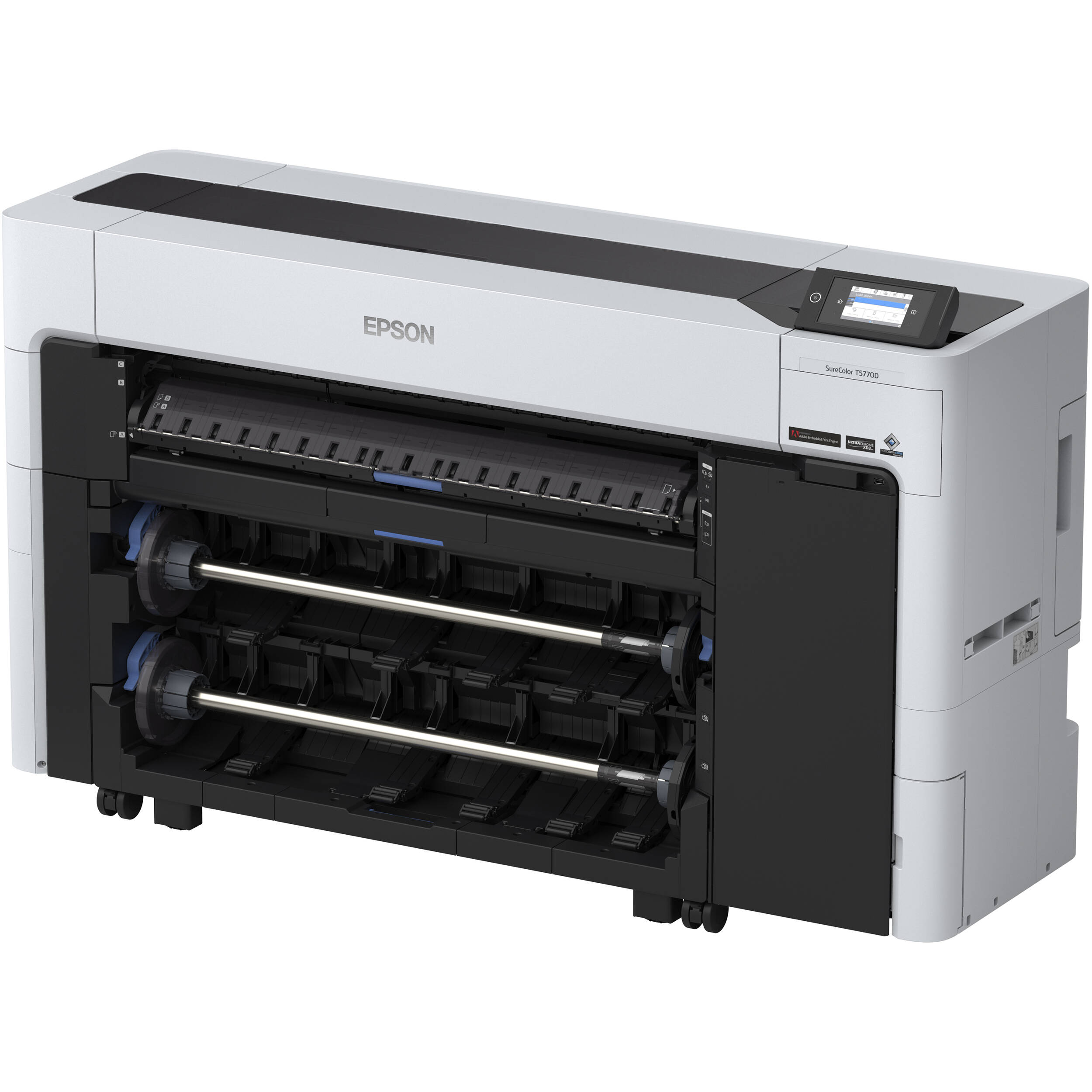 Epson SureColor T5770D 36-inch dual-roll wide-format printer with 6-color ink system — view 6