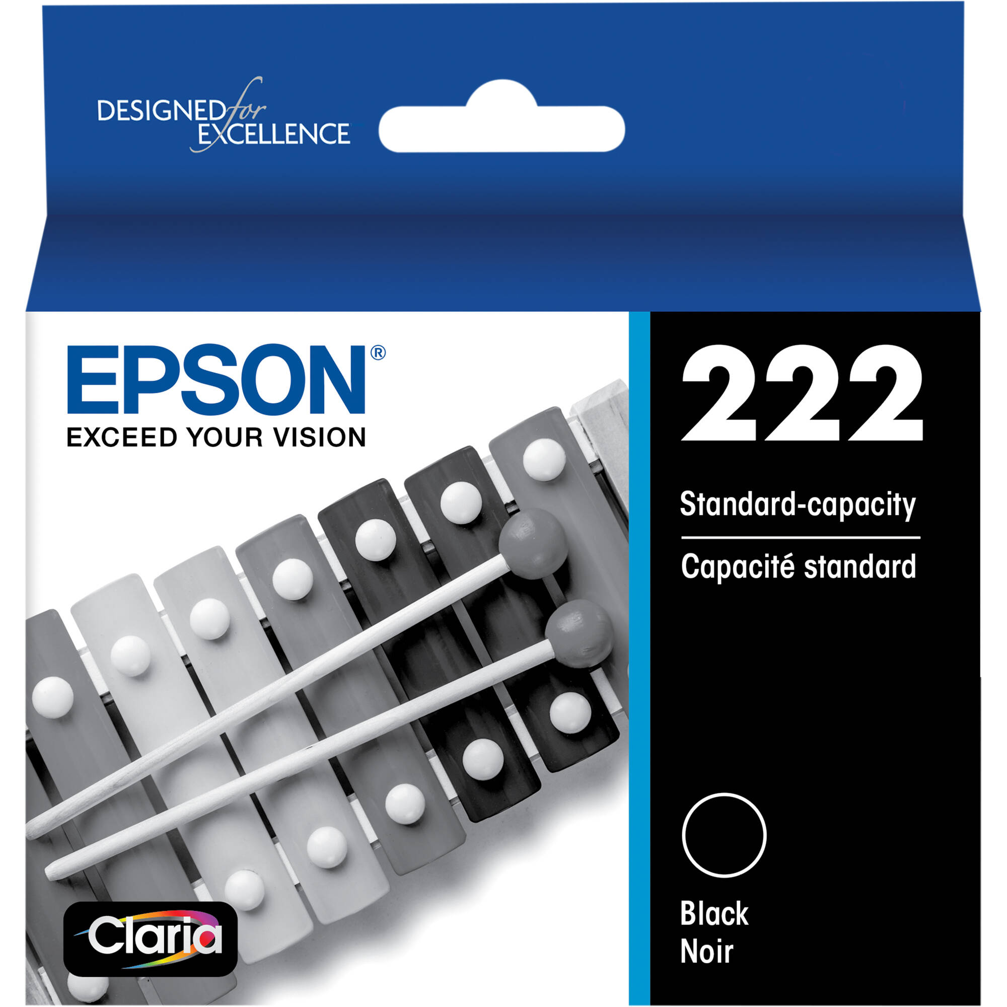 Epson T222120-S Black Ink Cartridge with Sensor | OEM Ink Supply