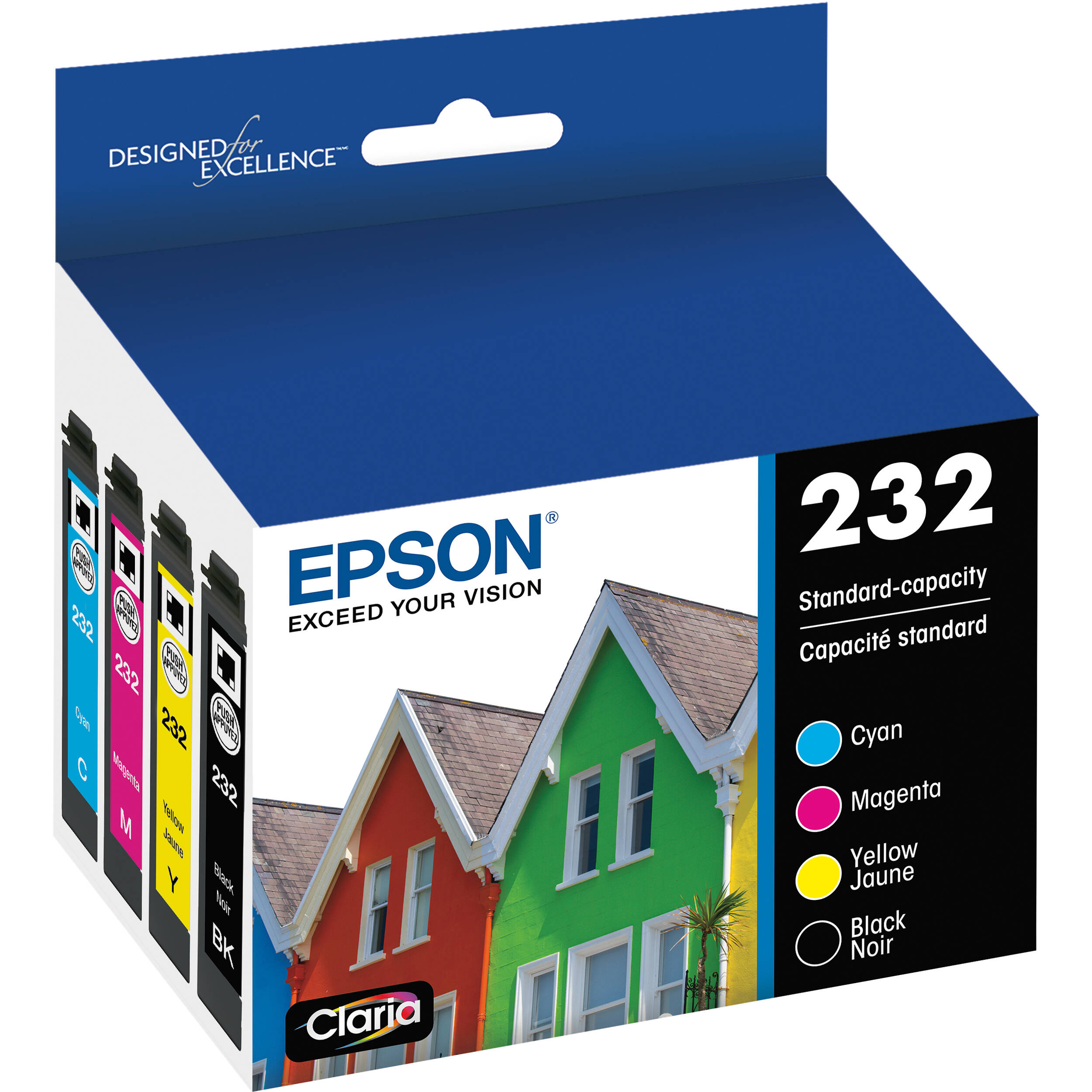 Epson T232 black and color combo standard-capacity ink cartridges for Epson printers — view 2