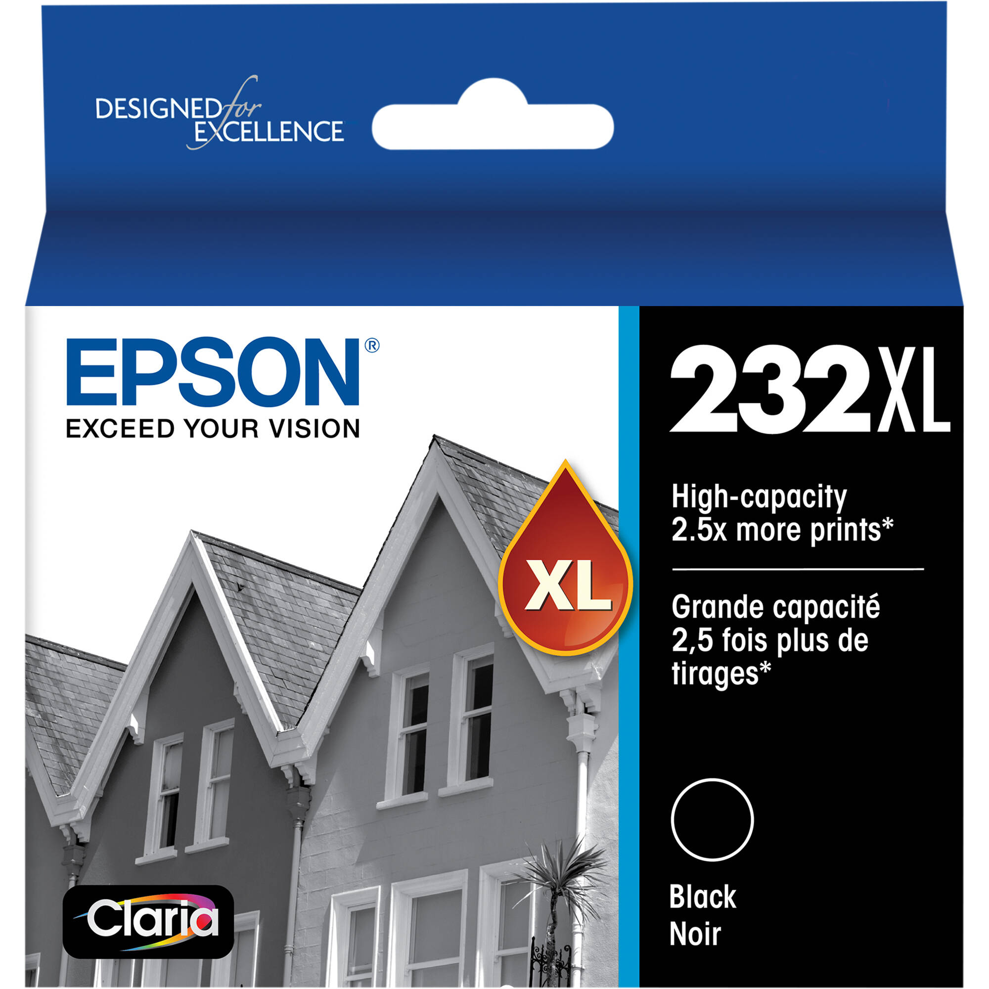 EPSON T232 Black Ink Cartridge, High Capacity with Sensor | OEM Ink