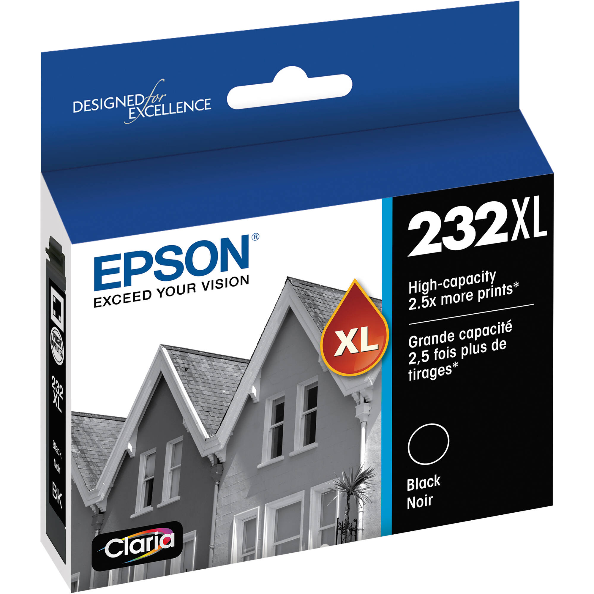 Epson T232XL black high-capacity ink cartridge with sensor for compatible Epson printers — view 2