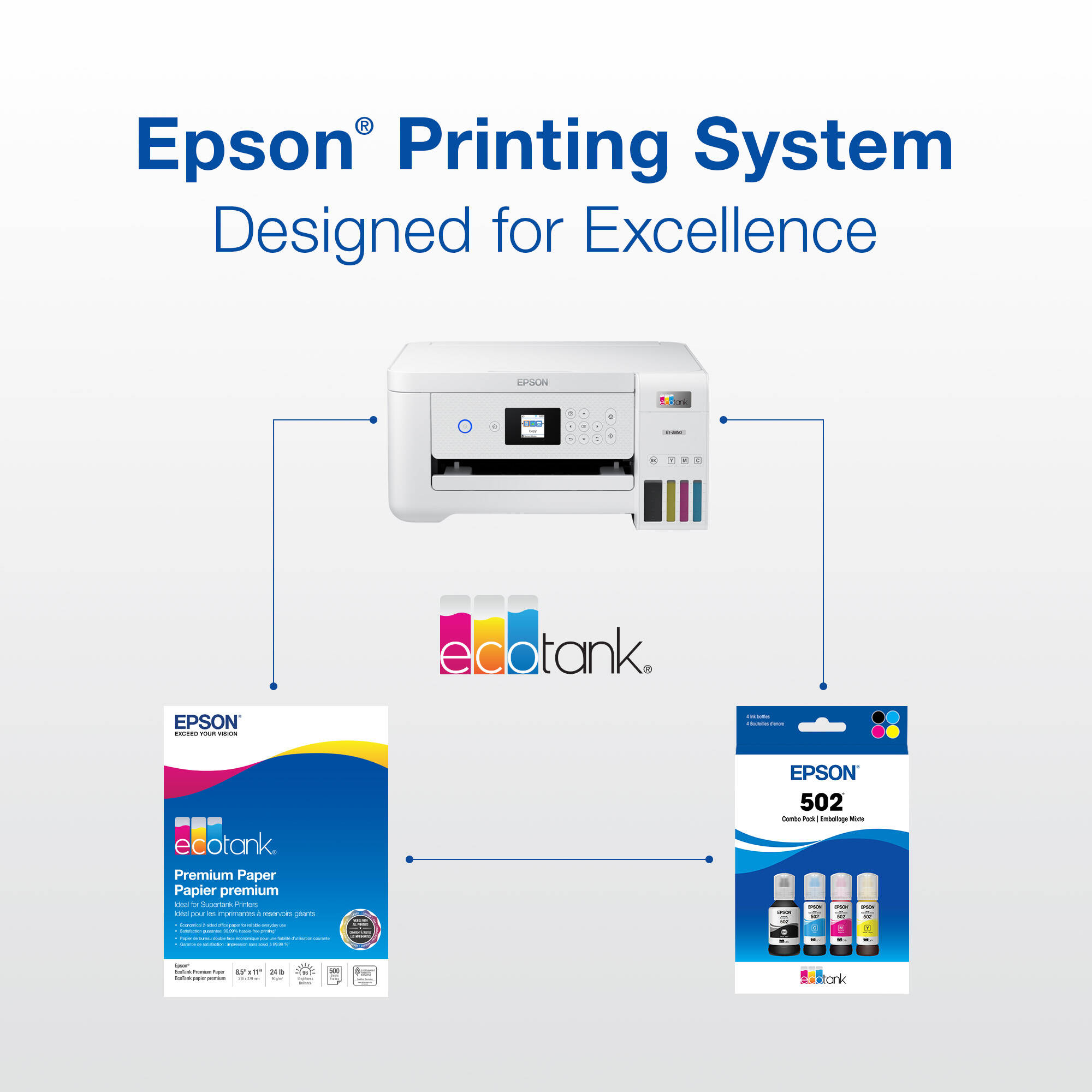 Epson EcoTank replacement black ink cartridge T502120-S for office document printing — view 6