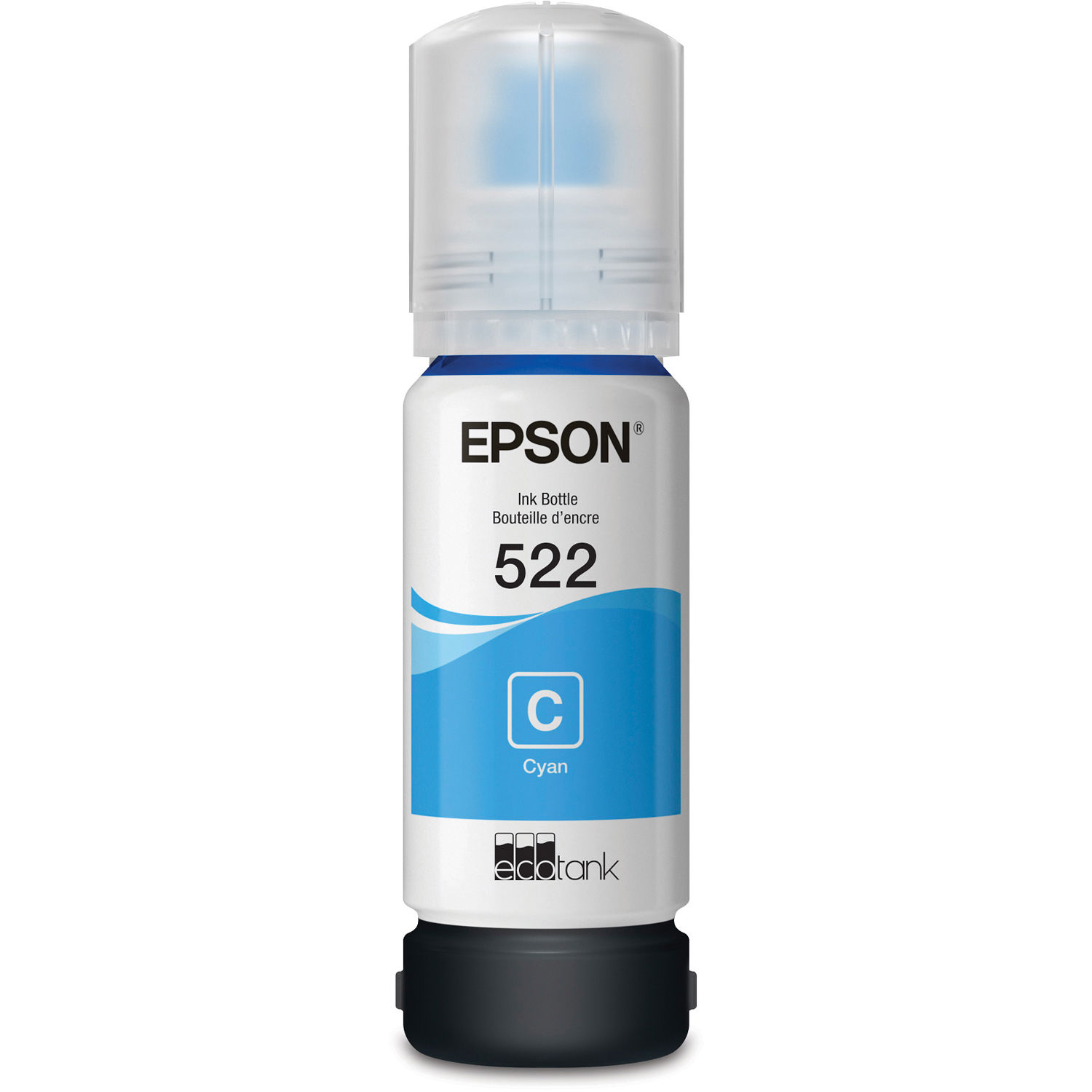 Epson T522520-S dye color combo ink bottles with sensor OEM refill supply — view 3