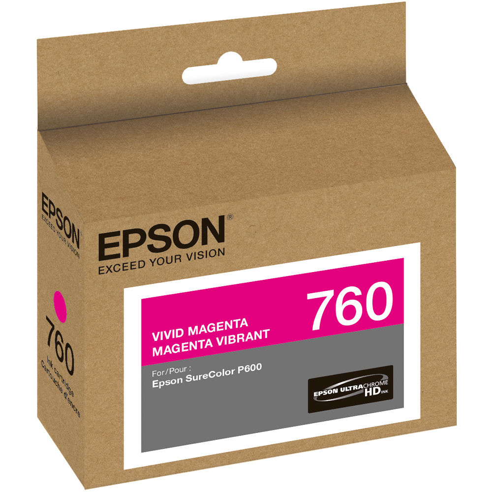 Epson T760 UltraChrome HD Vivid Magenta ink cartridge for SureColor P600 — view 2